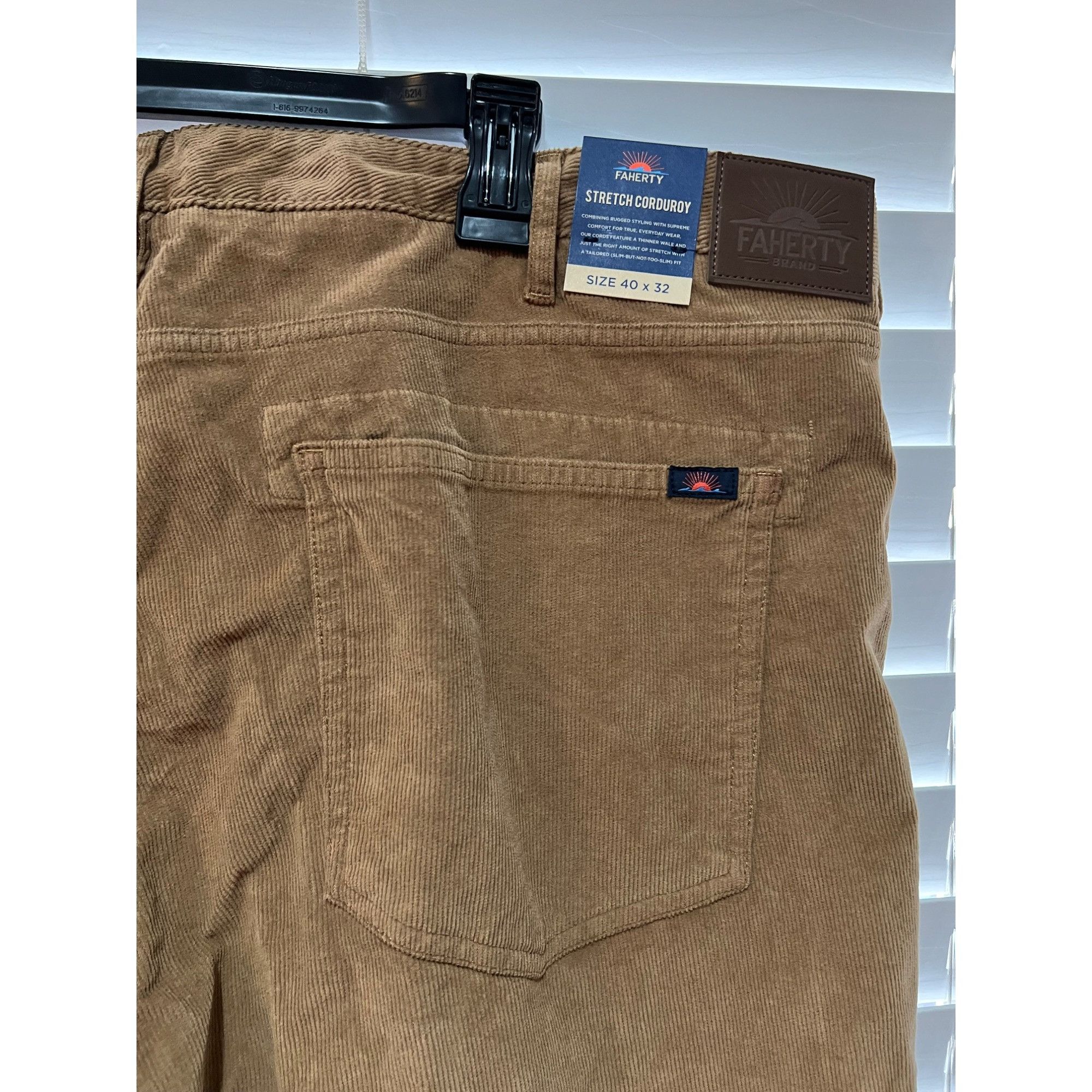 Faherty Faherty 5-Pocket Stretch Corduroy Mens Pants NWT - MSRP $168 Size US 40 / EU 56 - 6 Thumbnail