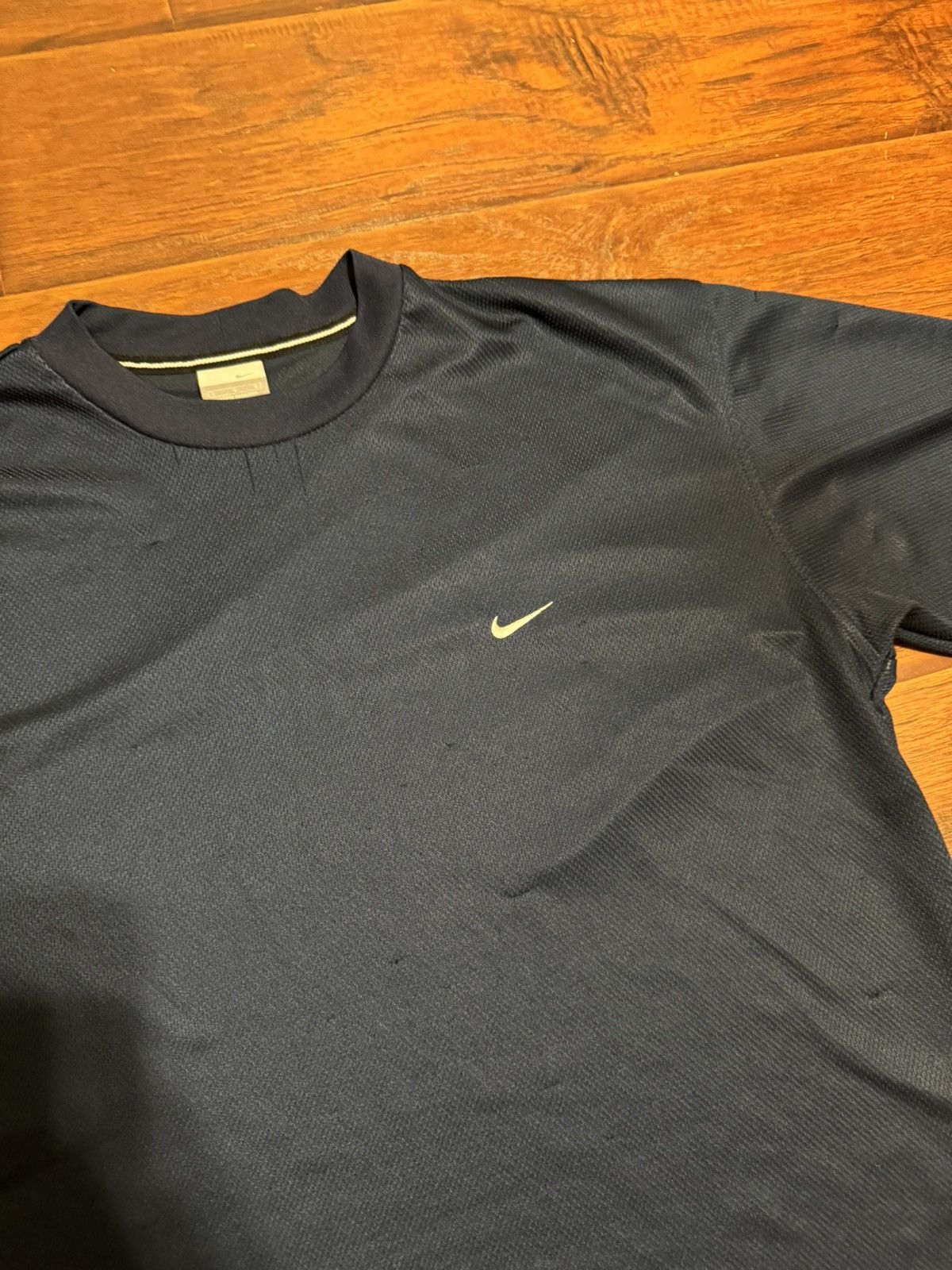 Nike × Vintage navy 2000s nike tee Size US L / EU 52-54 / 3 - 2 Thumbnail