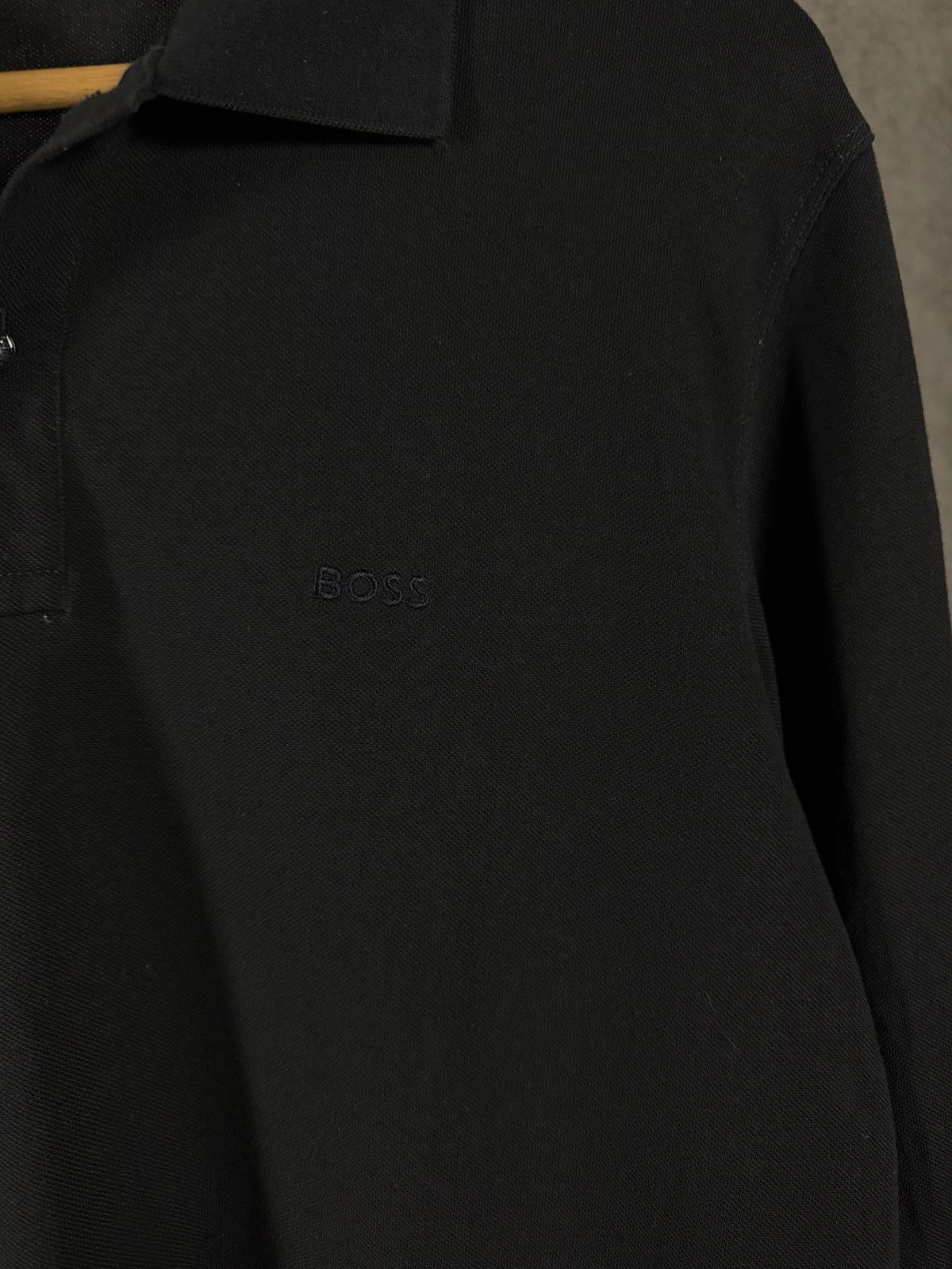 Hugo Boss Hugo Boss designer logo polo longsleeve Size US L / EU 52-54 / 3 - 3 Thumbnail