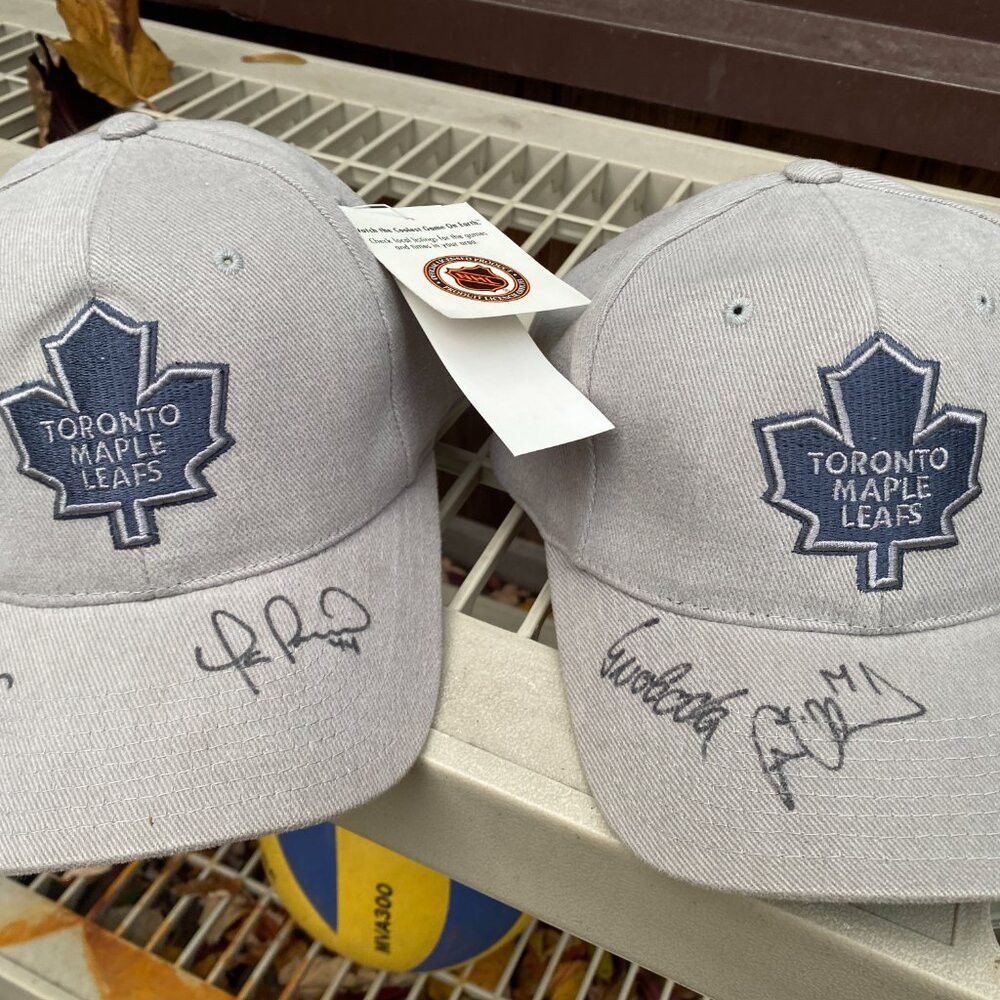 NHL 2X AUTOGRAPHED SIGNED Toronto Maple Leafs Hats BNWT Svoboda Size ONE SIZE - 2 Thumbnail