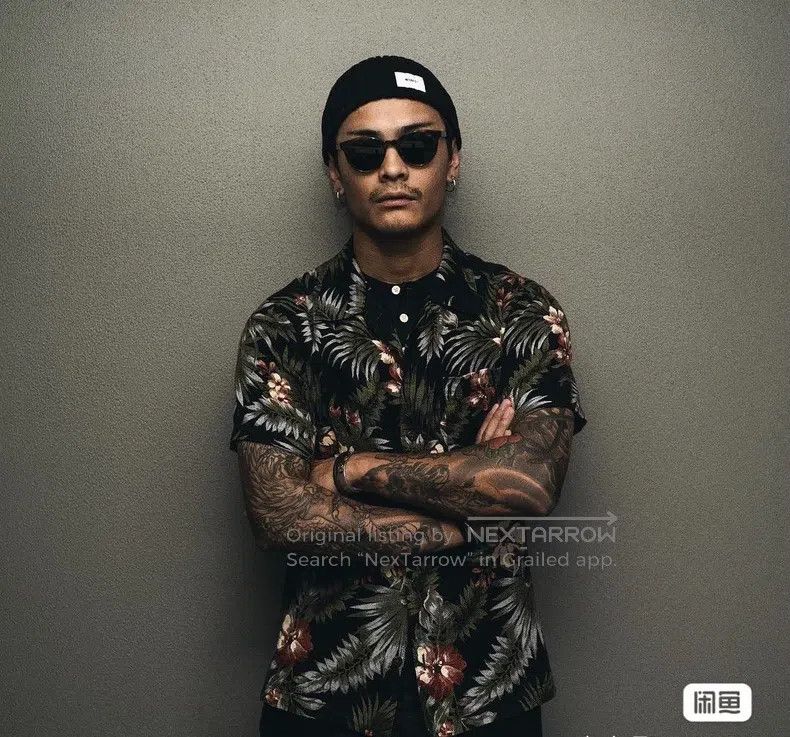 Neighborhood Neighborhood Floral Thorns Hawaiian Short Sleeve Shirt Size US L / EU 52-54 / 3 - 6 Thumbnail