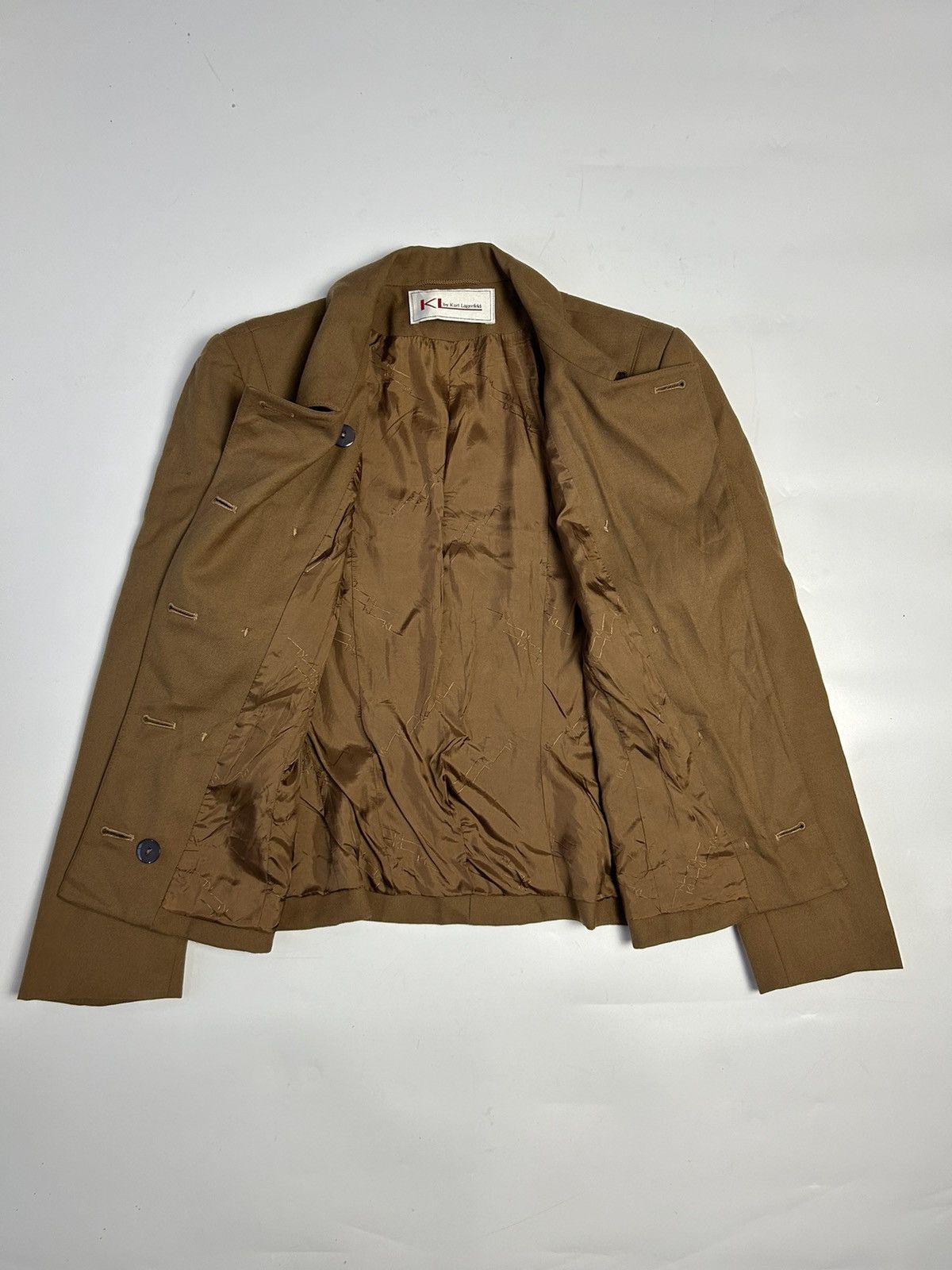 Designer × Karl Lagerfeld KARL LAGERFELD BROWN BLAZER Size M / US 6-8 / IT 42-44 - 2 Thumbnail