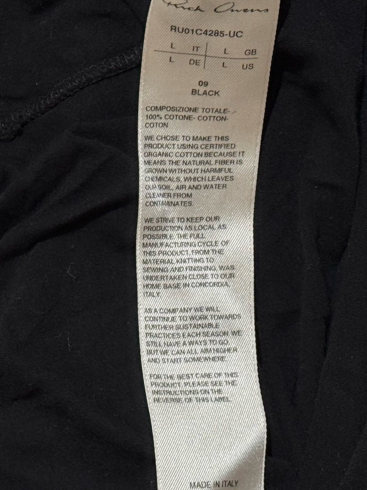 Rick Owens SS23 EDFU MAINLINE HOODIE UNSTABLE MILK STRING Size US L / EU 52-54 / 3 - 7 Thumbnail