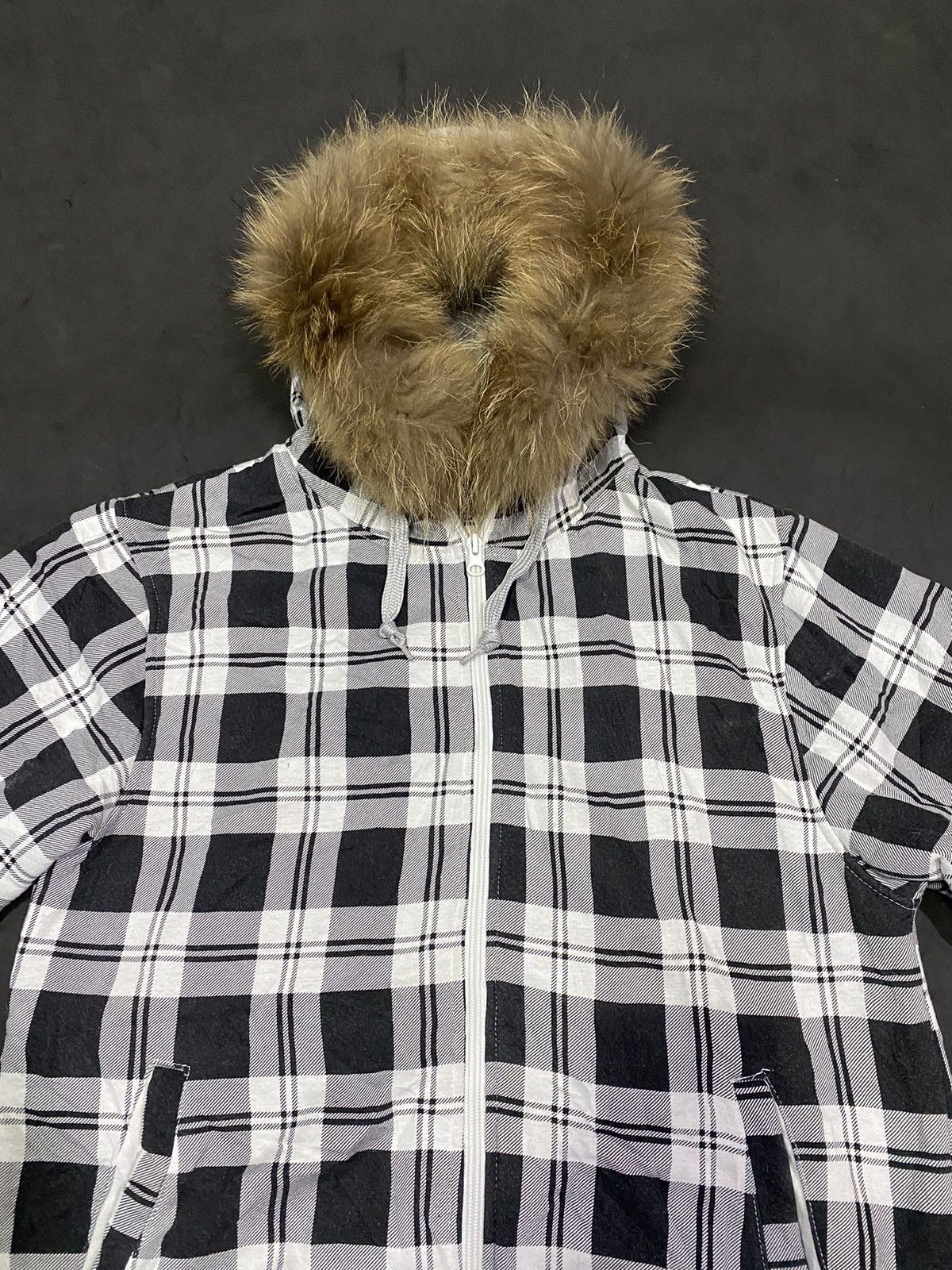 If Six Was Nine Plaid Fur Hoodie Size US L / EU 52-54 / 3 - 2 Thumbnail