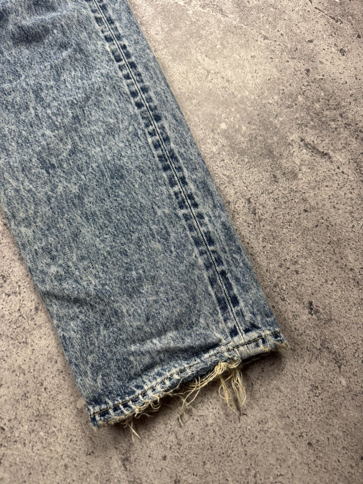 Edwin VINTAGE EDWIN WASHED DISTRESSED BAGGY SELVEDGE JAPANESSE Size US 32 / EU 48 - 4 Thumbnail