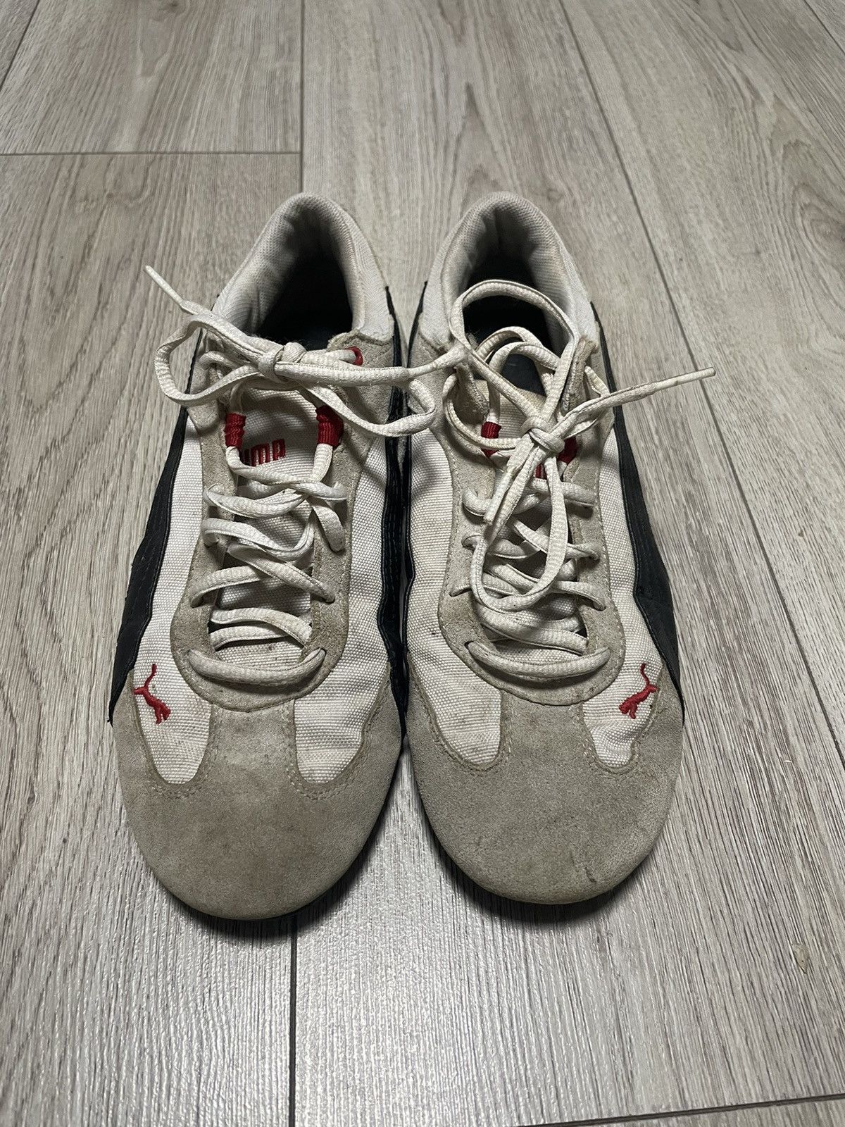 Puma × Vintage Vintage 00s Puma Drift Cat White Speecat Sneakers Y2K Racing Size US 8.5 / EU 41-42 - 2 Thumbnail