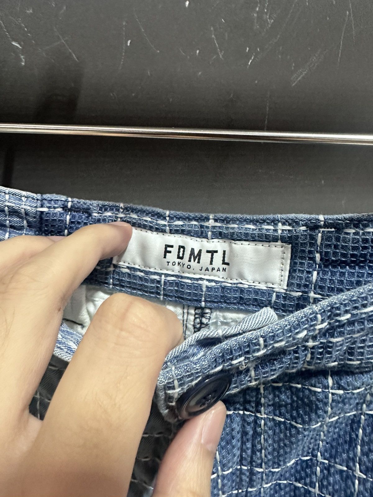 FDMTL Fdmtl Sashiko Patchwork short pants 7year wash Size US 32 / EU 48 - 3 Thumbnail