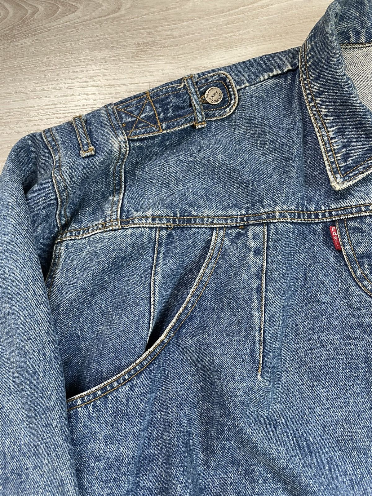 Japanese Brand × Vintage CRAZY vintage avant garde reconstructed denim jacket Size US L / EU 52-54 / 3 - 4 Thumbnail