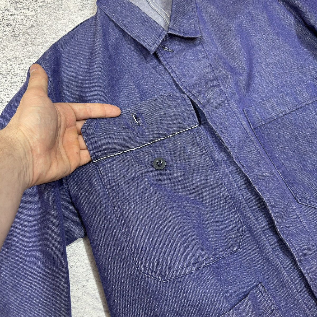 Vintage Vintage Worker Heavy Cotton Light Jacket L size Size US L / EU 52-54 / 3 - 13 Thumbnail