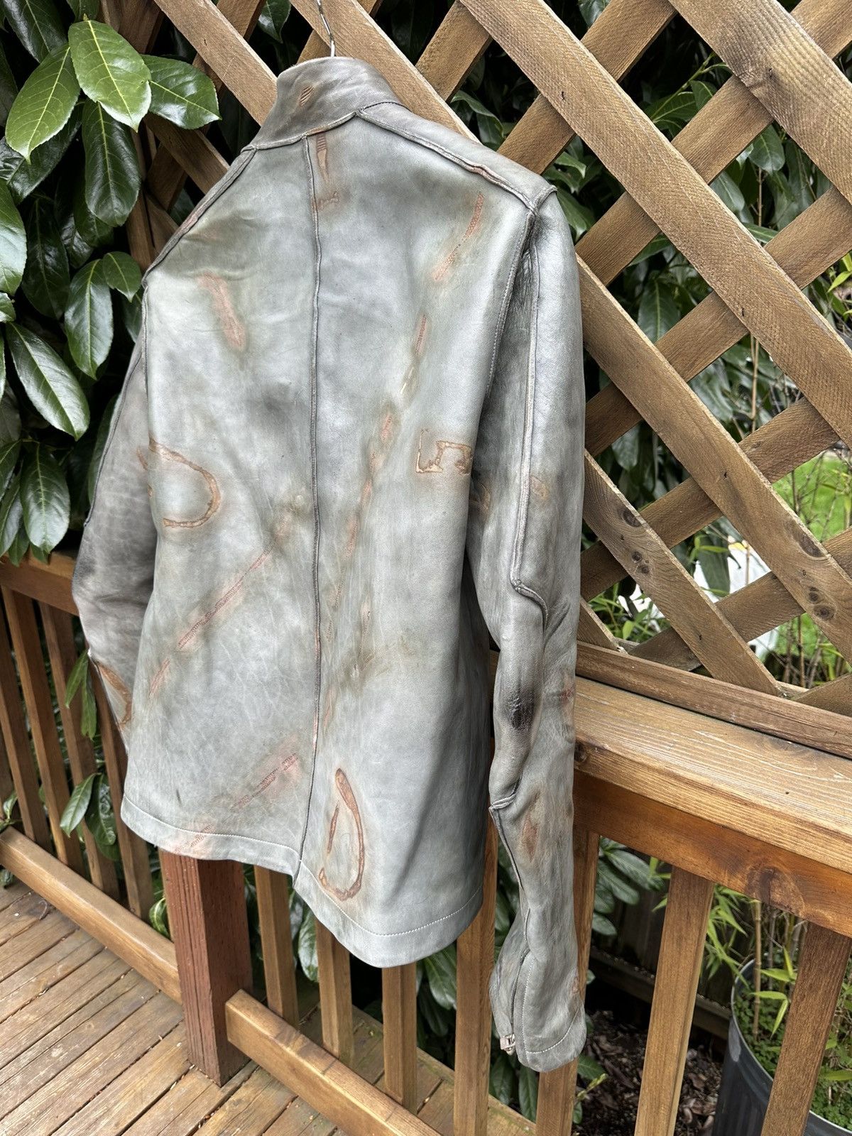 Carol Christian Poell LM/2700-IN/ST CORSS-PTC/19 2 ZIP FENCING LEATHERJACKET Size US L / EU 52-54 / 3 - 8 Thumbnail