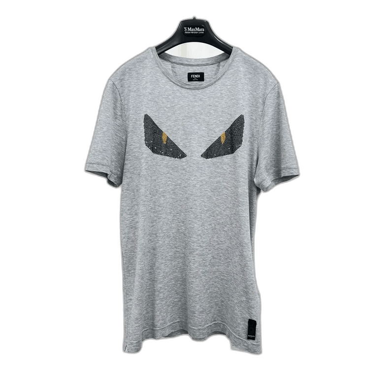 フェンディ　Tシャツ　6A モンスター　グレー フェンディ Tシャツ 6A モンスター グレー フェンディ Tシャツ