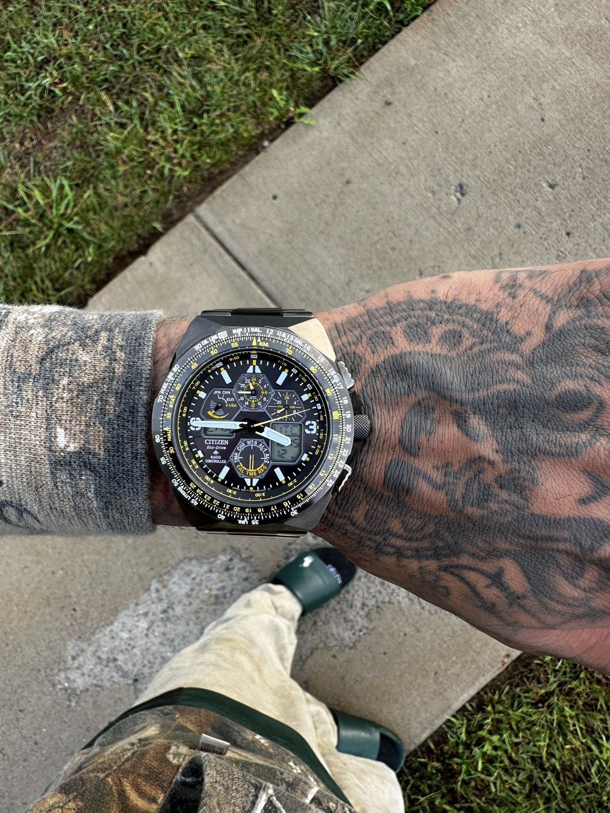 Citizen eco Pro master air skyhawk Black ip chronograph