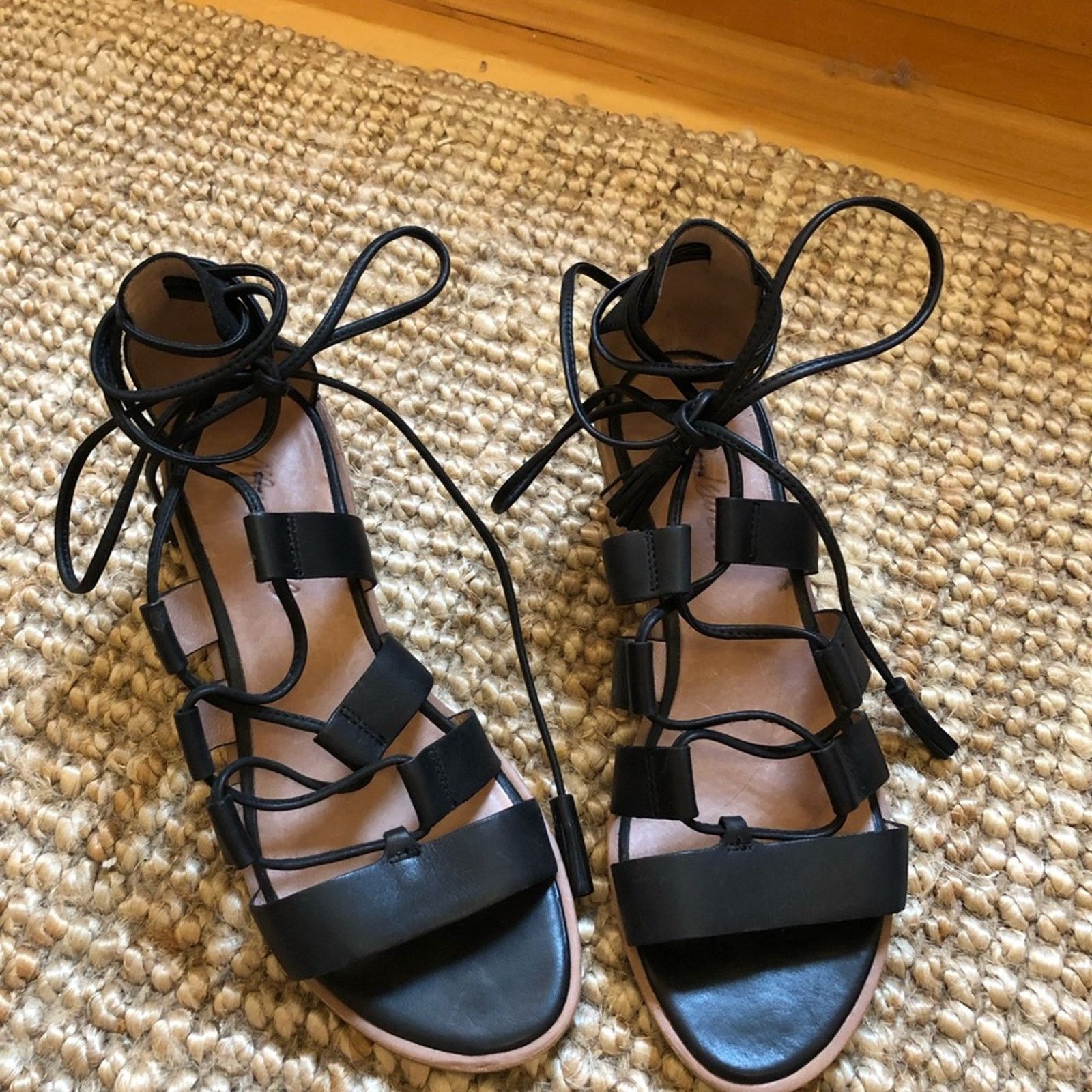 Madewell Madewell Daniela block heel lace up sandal Size US 6 / IT 36 - 3 Thumbnail