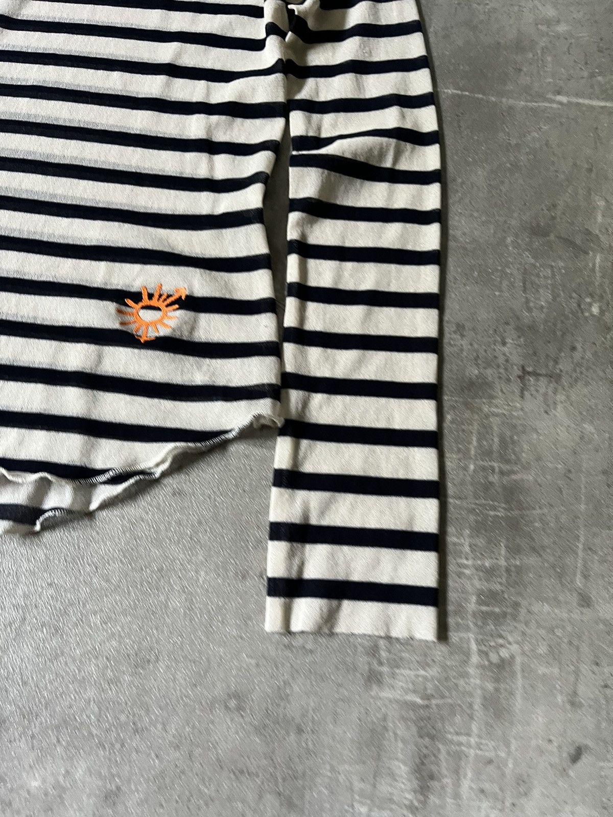 Jean Paul Gaultier Vintage Jean Paul Gaultier striped mesh top 90s Size S / US 4 / IT 40 - 3 Thumbnail