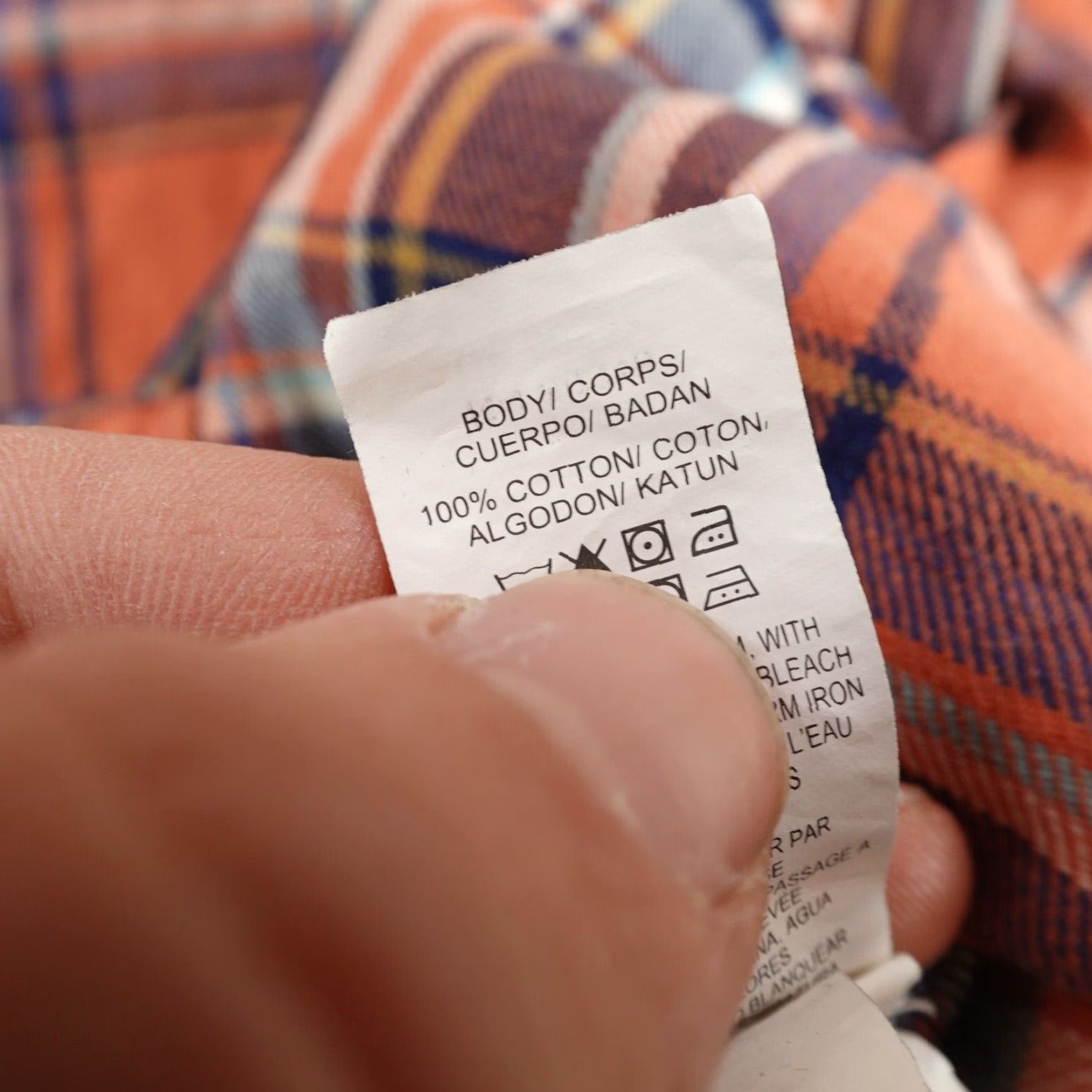Lucky Brand VINTAGE Lucky Brand Men's Shirt Casual Long Sleeve Flannel Button Up California Fit Orange Plaid 90s Men's Wear Size US M / EU 48-50 / 2 - 6 Thumbnail