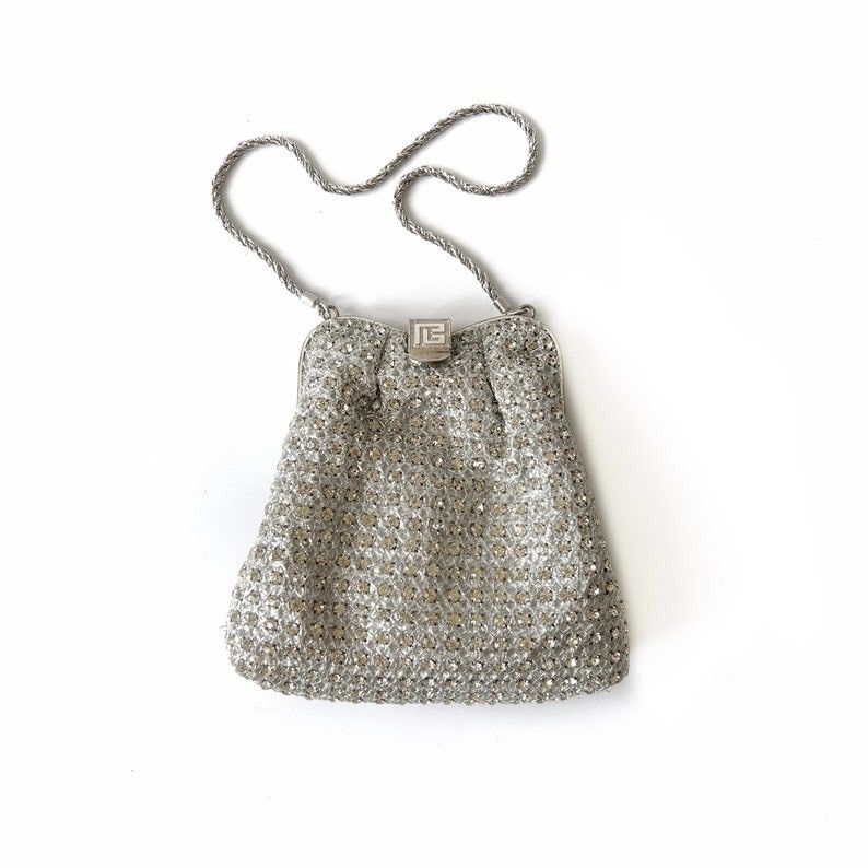 Balmain Pierre Balmain Big Logo Paris Vintage Crystal Mini Handbag Size ONE SIZE - 1 Thumbnail
