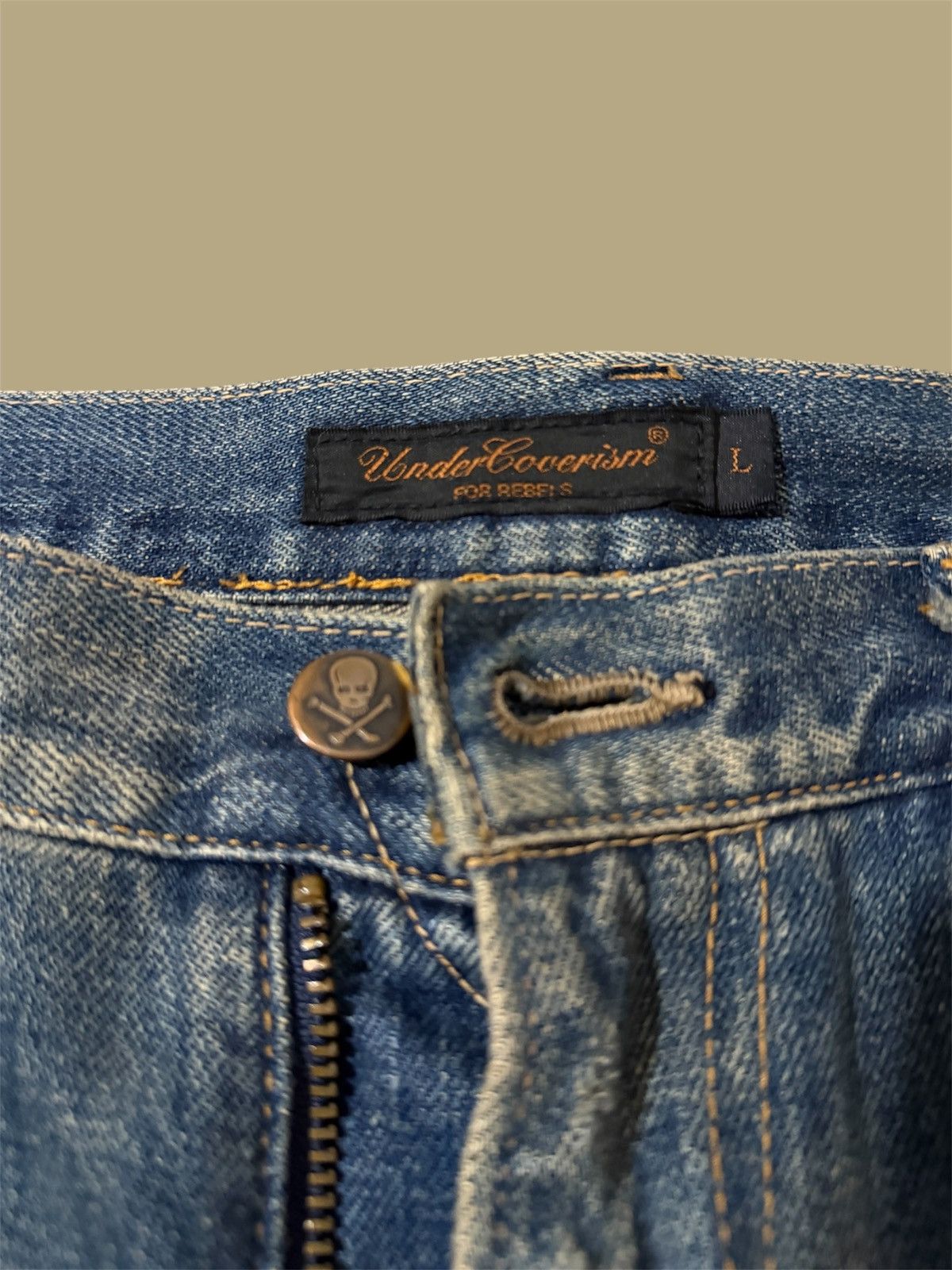 Undercover Undercover 2004AW “but beautiful” 68 Red Yarn Jeans Size US 32 / EU 48 - 4 Thumbnail