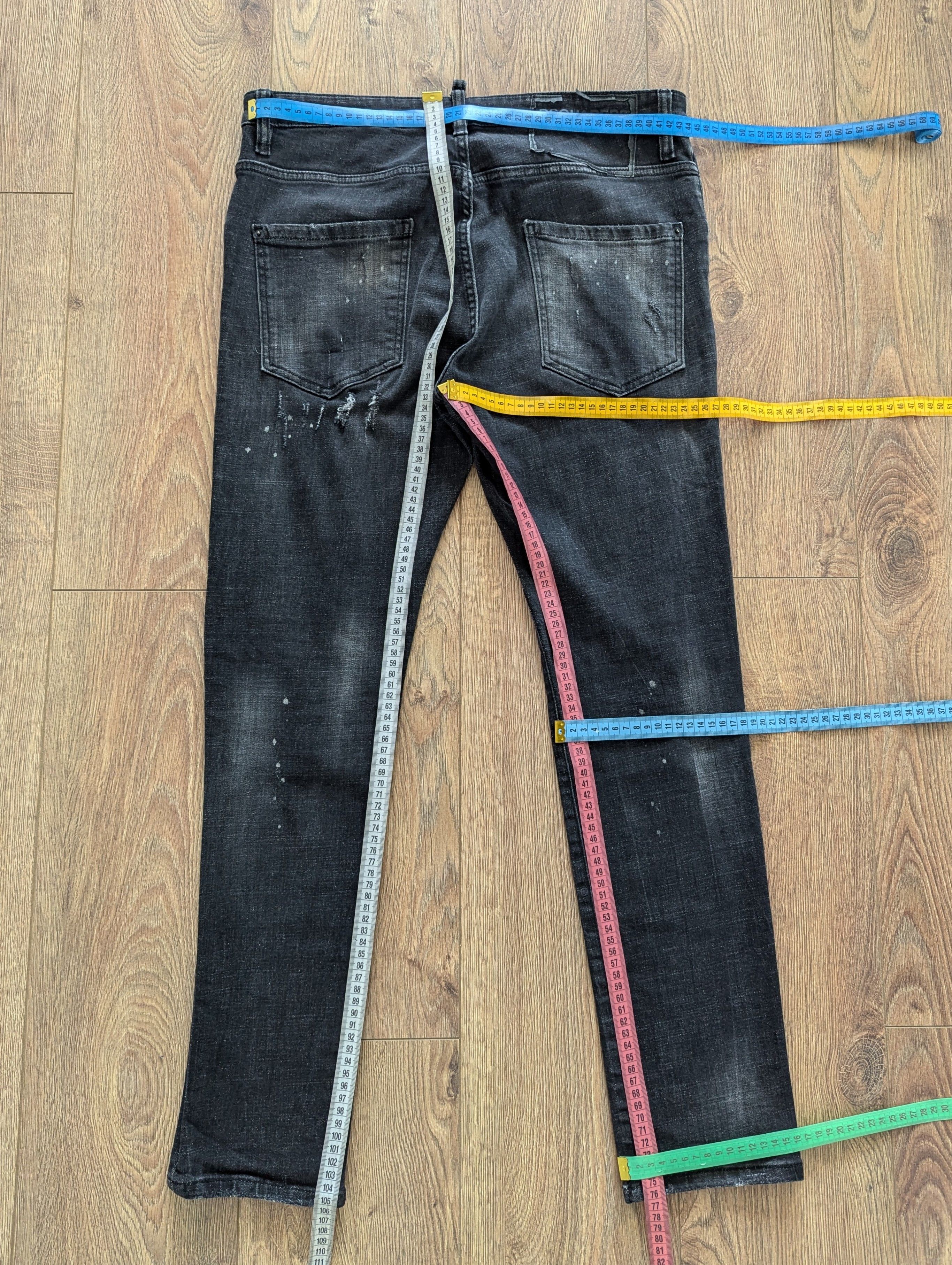 Dsquared2 Dsquared2 Tidy Biker Jean Black Men's Pants Luxury Brand Size US 34 / EU 50 - 23 Thumbnail