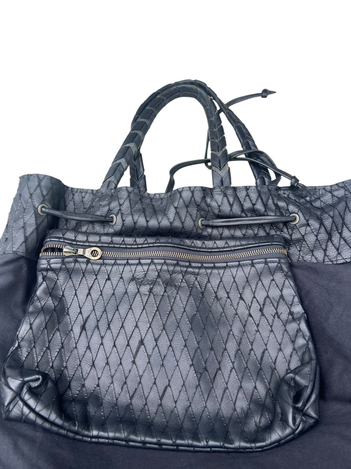 Jas MB Jas M.B. Hand Made in England Distressed Leather Huge Bag Size ONE SIZE - 20 Thumbnail