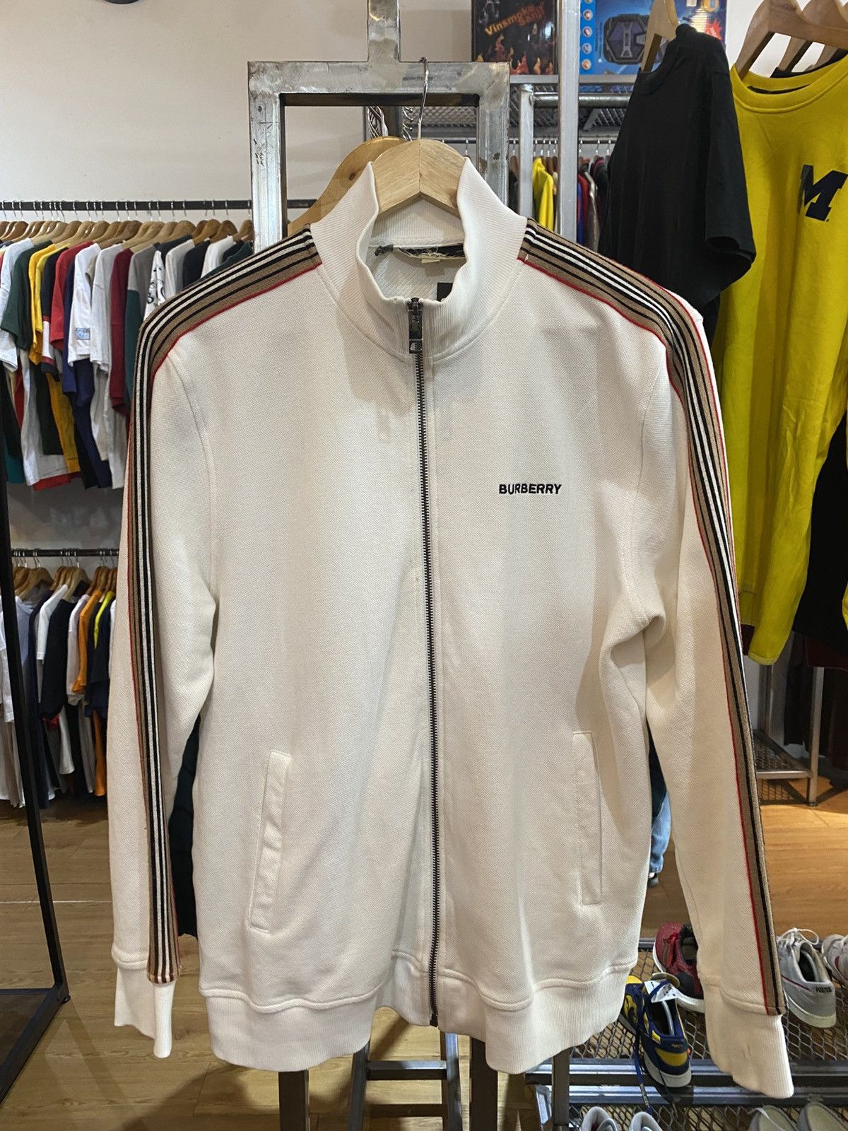 Burberry × Vintage VTG Sweater Burberry Nova Check Stripes Made in England 🔥 Size US XXL / EU 58 / 5 - 3 Thumbnail