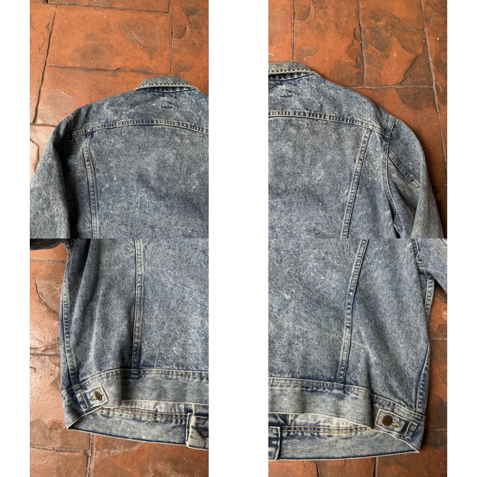 Lee VINTAGE Lee Riders Denim Jean Trucker Jacket Large USA Made Size US 33 - 10 Thumbnail