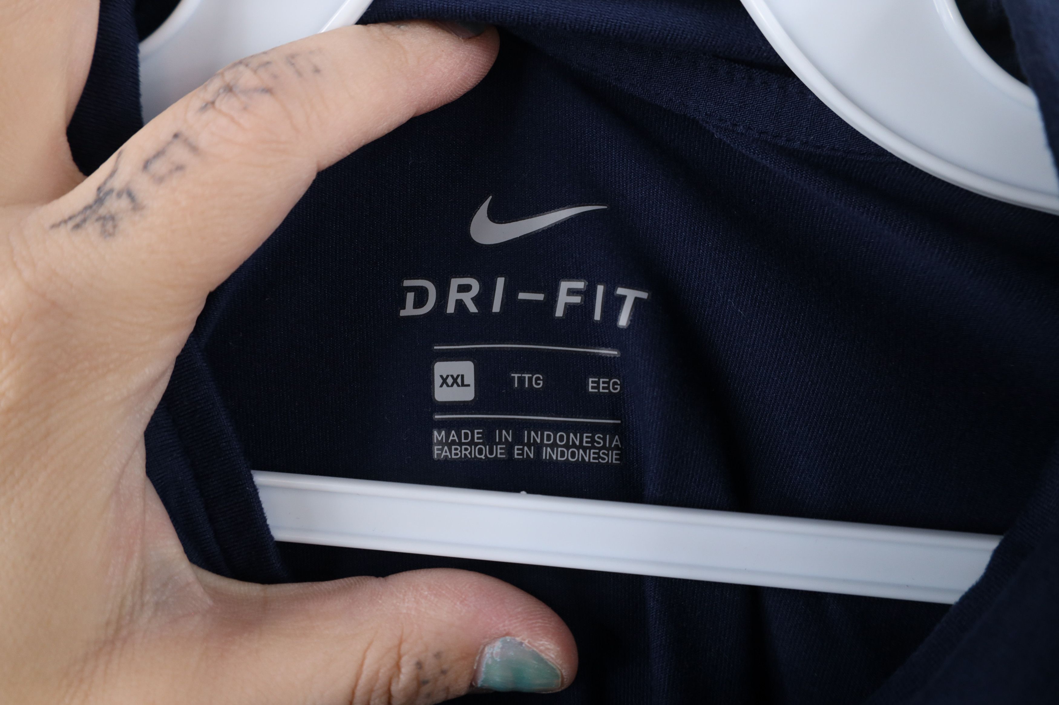Nike × Vintage Nike Dri-Fit of Michigan Half Zip Pullover Top Blue Size US XXL / EU 58 / 5 - 9 Thumbnail