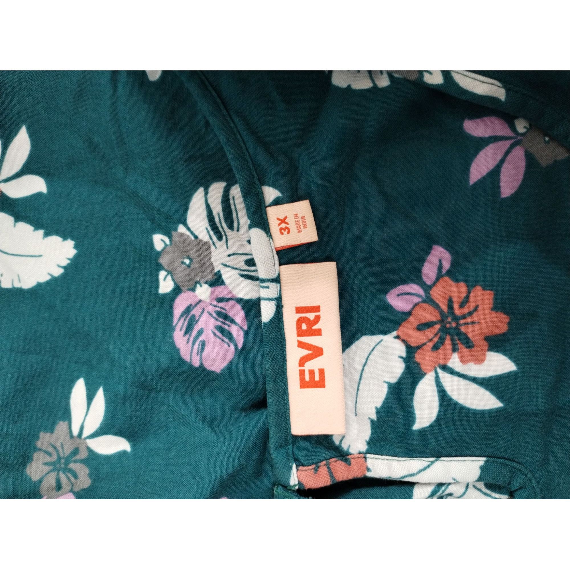 Other Evri Womens 3X Plus Size Floral Print Blue Rayon Sleeveless Size 3XL / US 20-22 - 4 Thumbnail