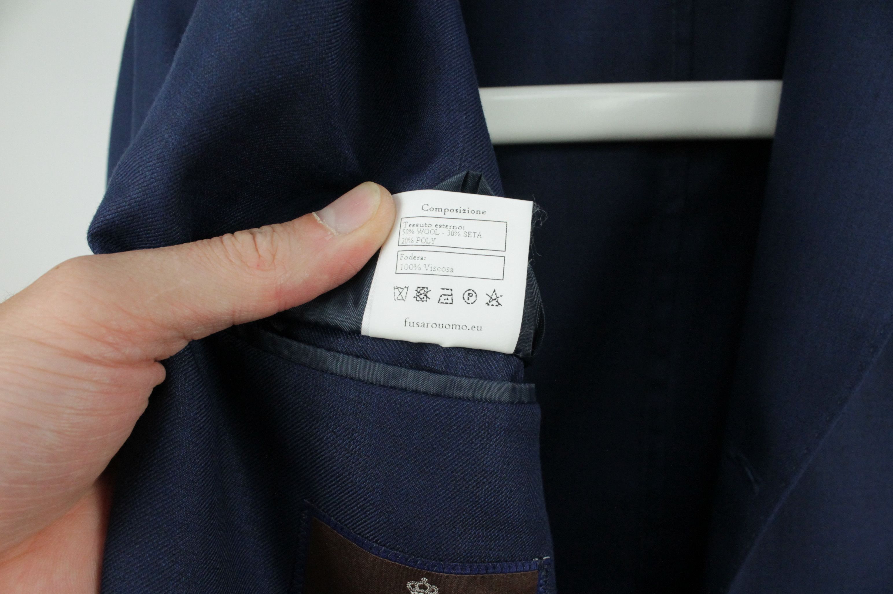 Designer Fusaro Antonio Napoli Wool Silk Sport Coat Blazer Jacket Size US XL / EU 56 / 4 - 12 Thumbnail
