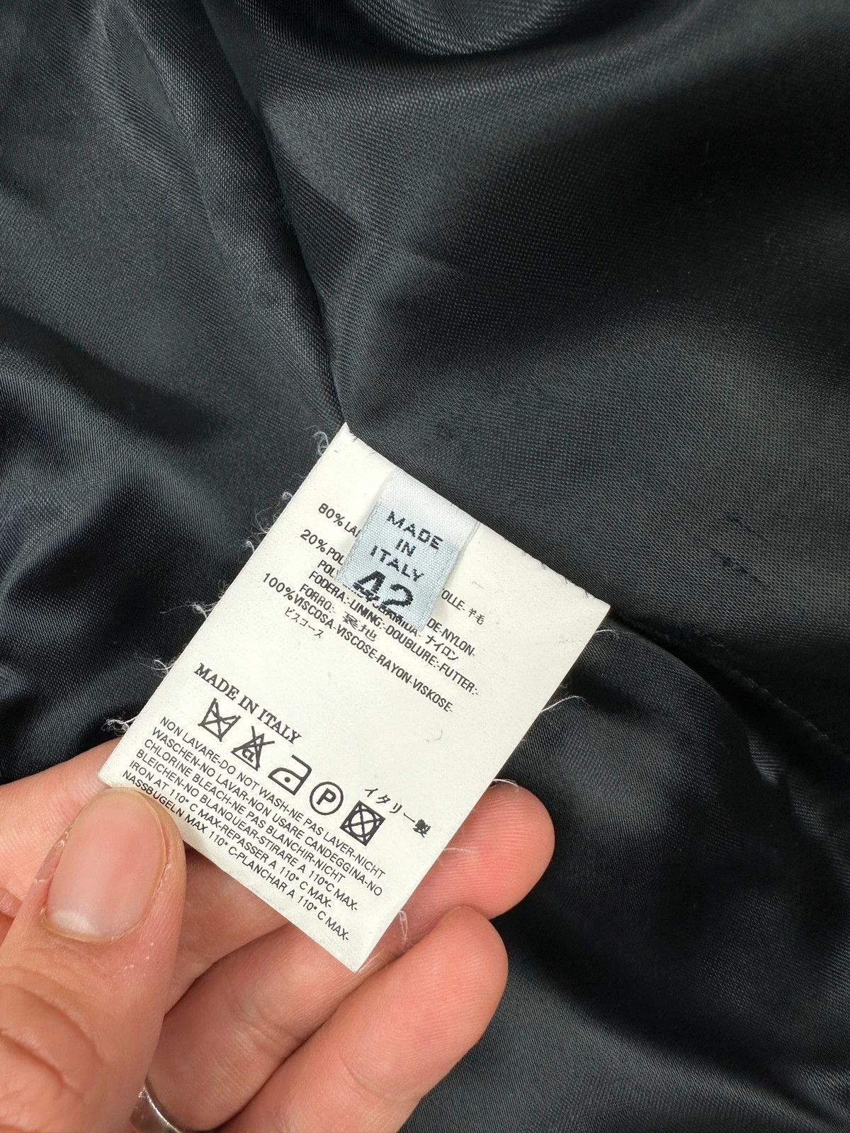 Maison Margiela Margiela Line6 FW06 Black Wool Short Double-Breasted Jacket Size M / US 6-8 / IT 42-44 - 15 Thumbnail