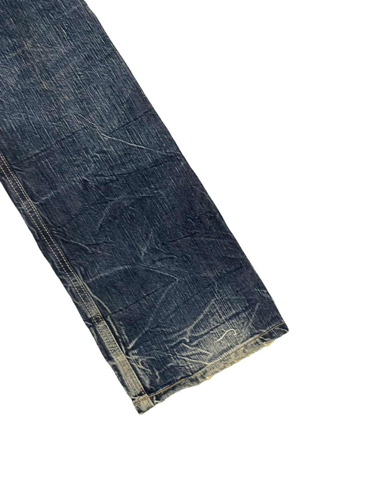 Edwin Stone Wash Jeans Edwin Japan Faded Distress Slim 8🟦2 Size US 31 - 11 Thumbnail