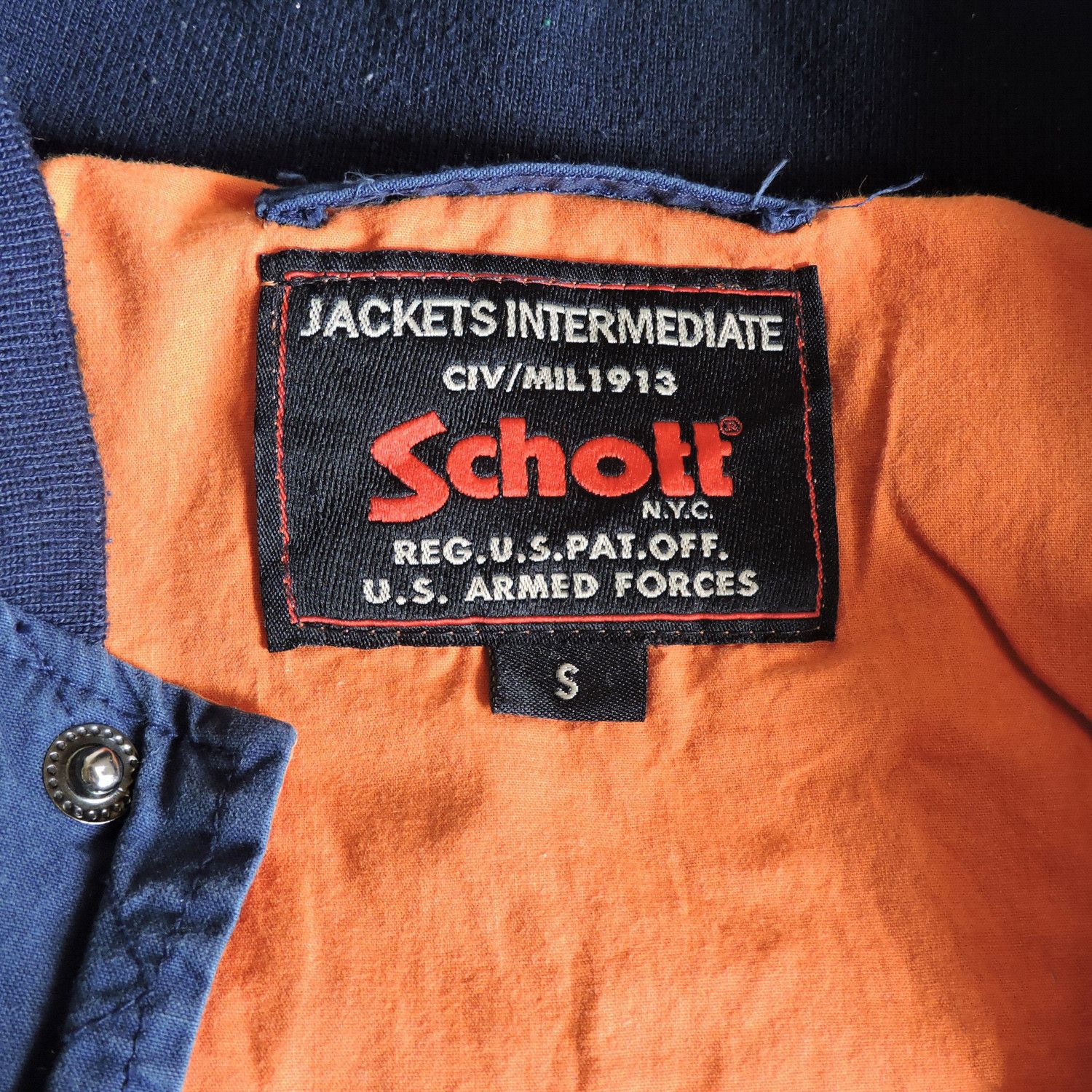Schott SCHOTT N.Y.C. USS SB-13 LIGHTWEIGHT INTERMEDIATE JACKET Size US S / EU 44-46 / 1 - 2 Thumbnail