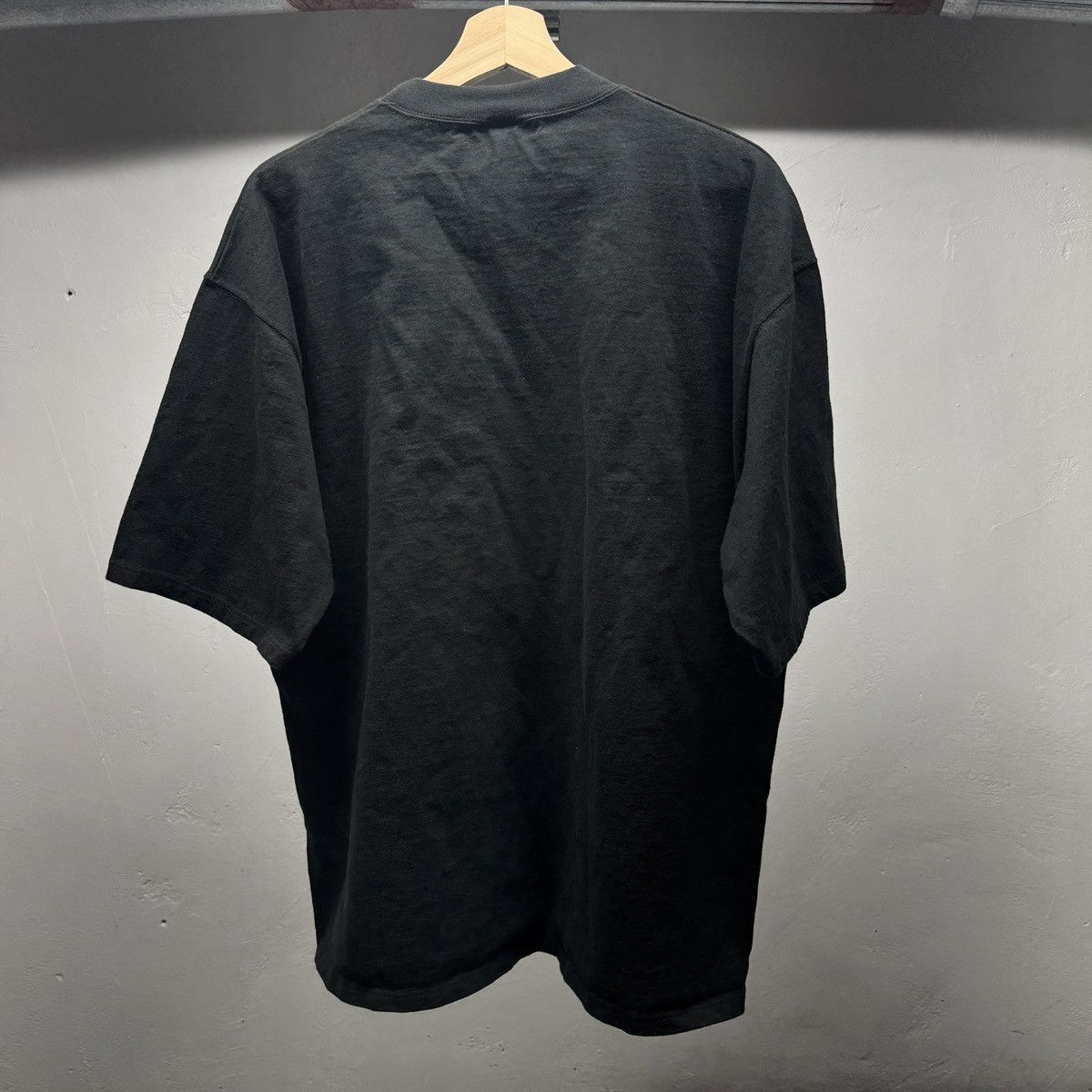Vintage 90s Faded Black Heavyweight Blank Shirt ERD Grunge Chrome Size US XL / EU 56 / 4 - 4 Thumbnail