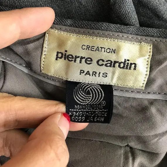 Pierre Cardin Vtg 90’ PIERRE CARDIN PARIS Creation Minimalist Grey Pant Size US 34 / EU 50 - 9 Thumbnail