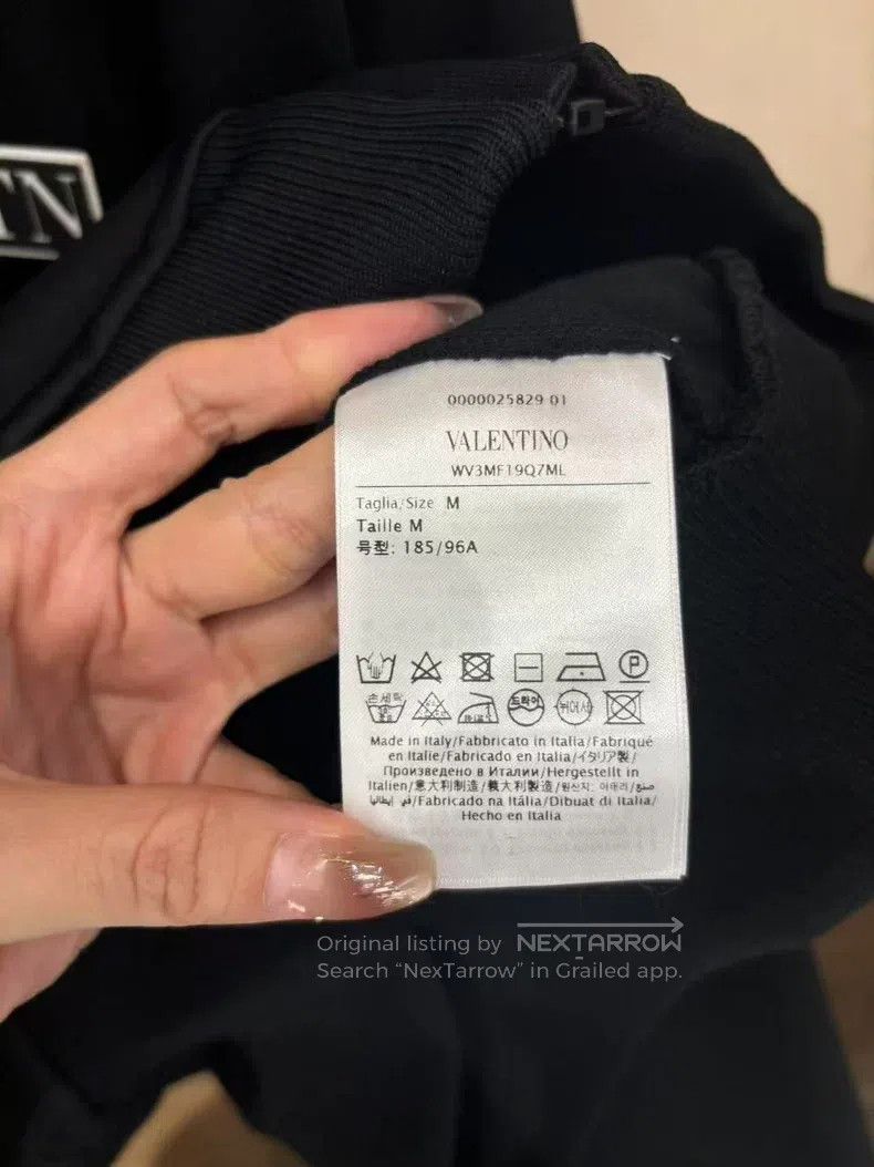 Valentino Valentino Men's black blend zip cardigan Size US M / EU 48-50 / 2 - 4 Thumbnail