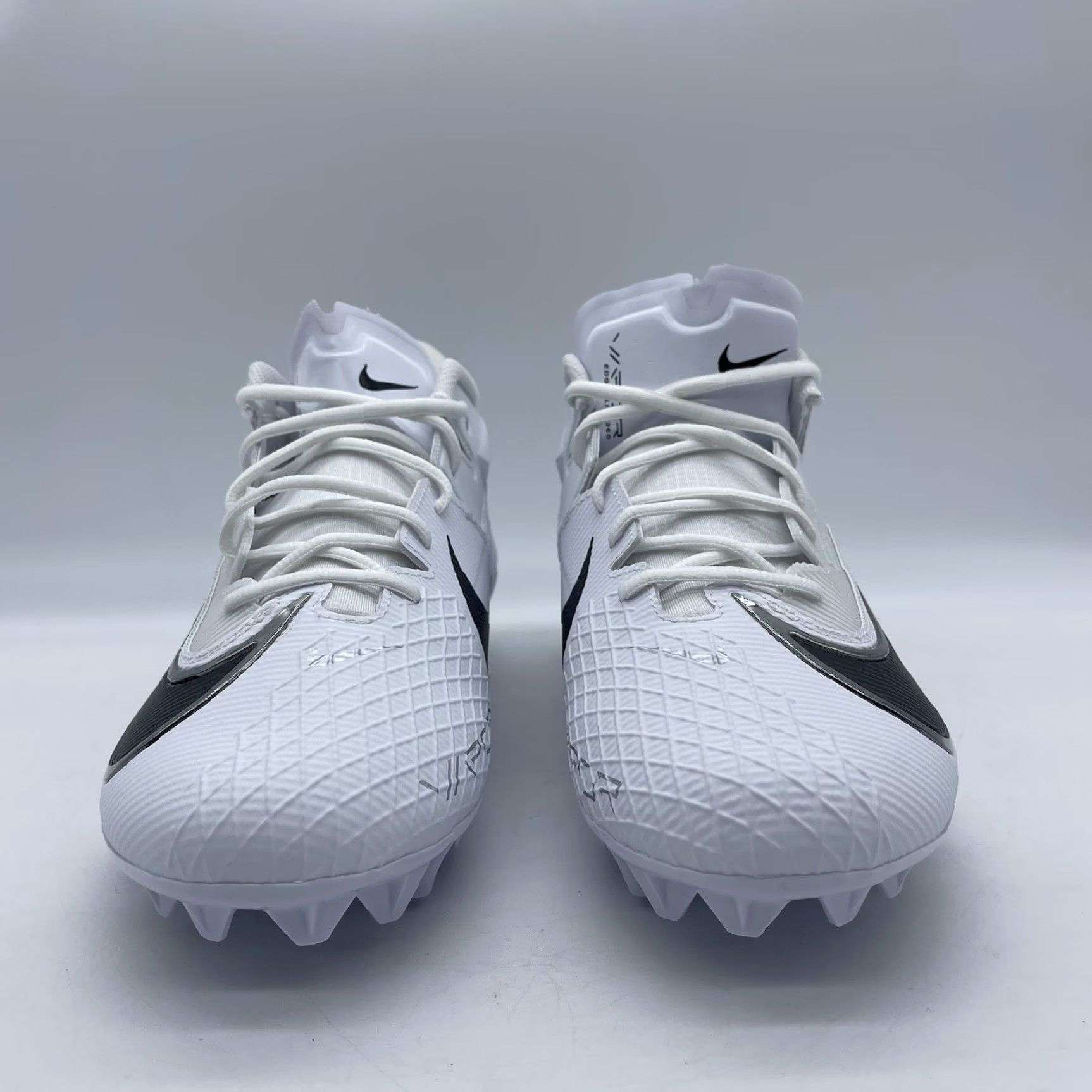 Nike Vapor Edge‎ Elite 2 Carbon White Black Silver FZ4268-100 Size 12 Nike Vapor Edge Elite 2 Carbon White Football Cleats Sneaker  main image 3