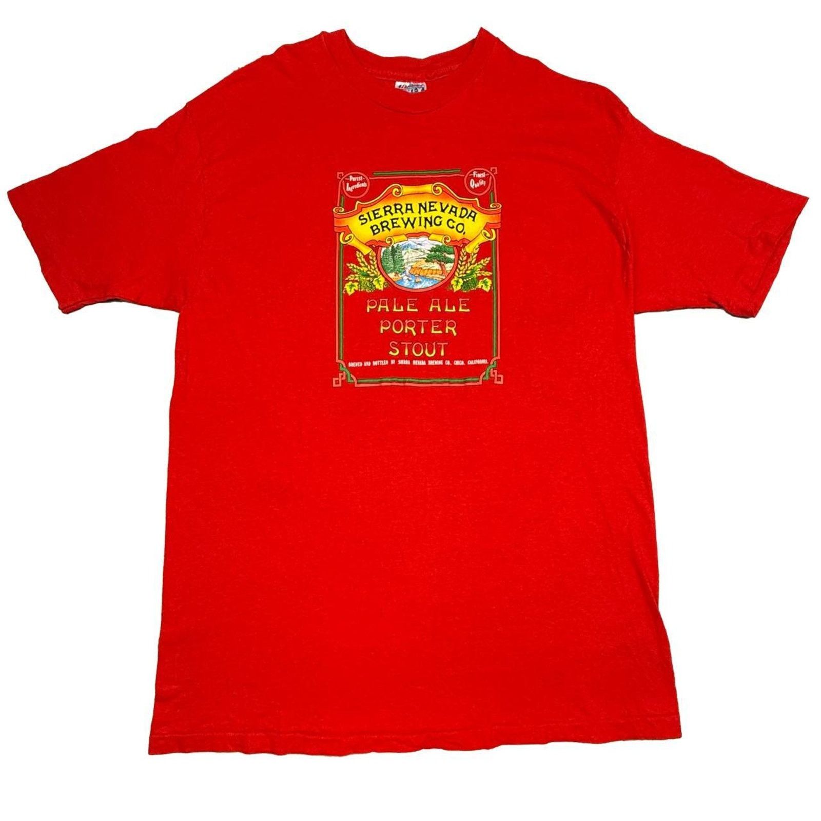 Hanes Vintage sierra nevada beer t shirt 90s USA XL Single Stitch Size US XL / EU 56 / 4 - 1 Thumbnail