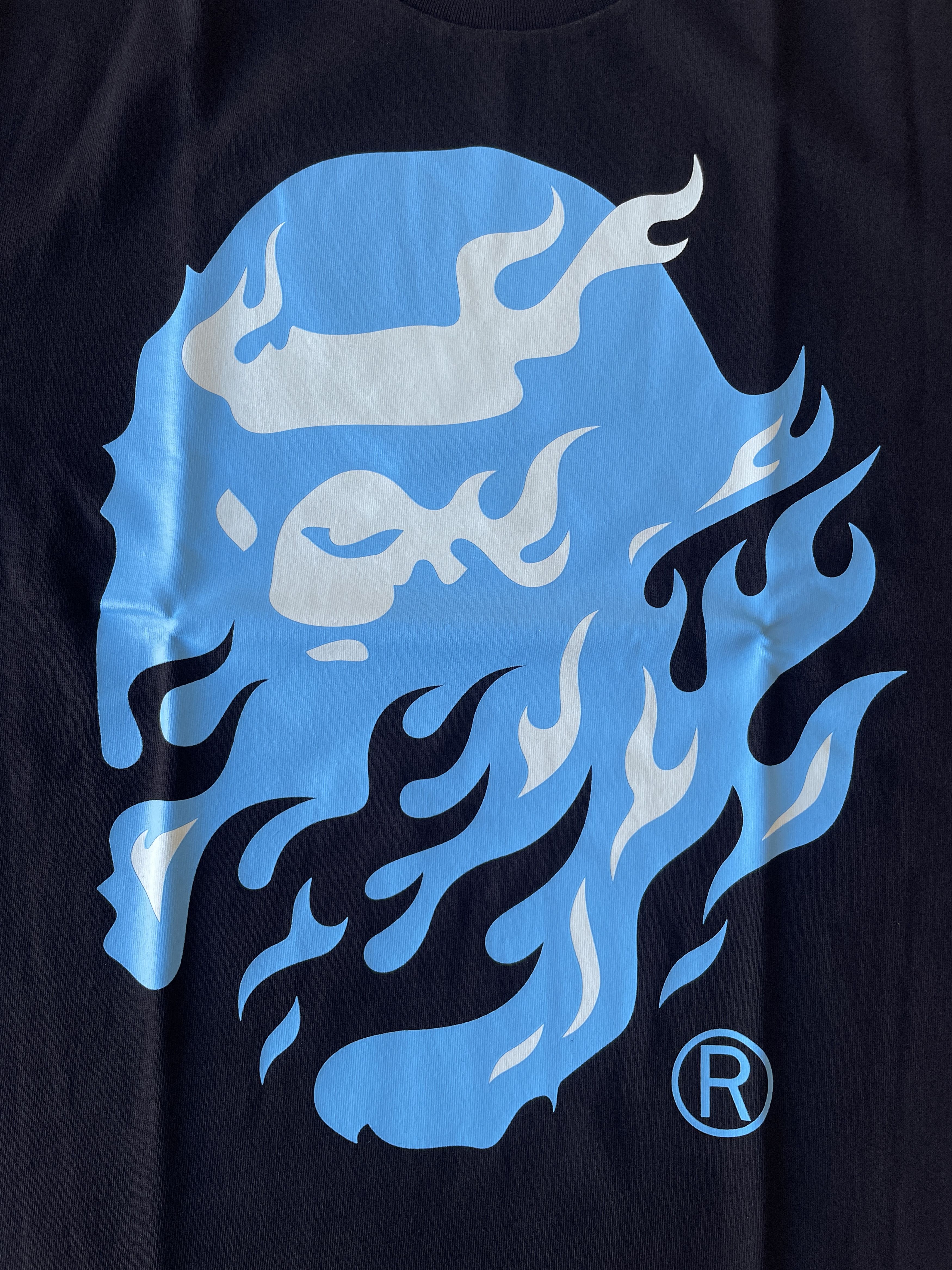Bape BAPE FLAME APE HEAD TEE Size US L / EU 52-54 / 3 - 3 Thumbnail