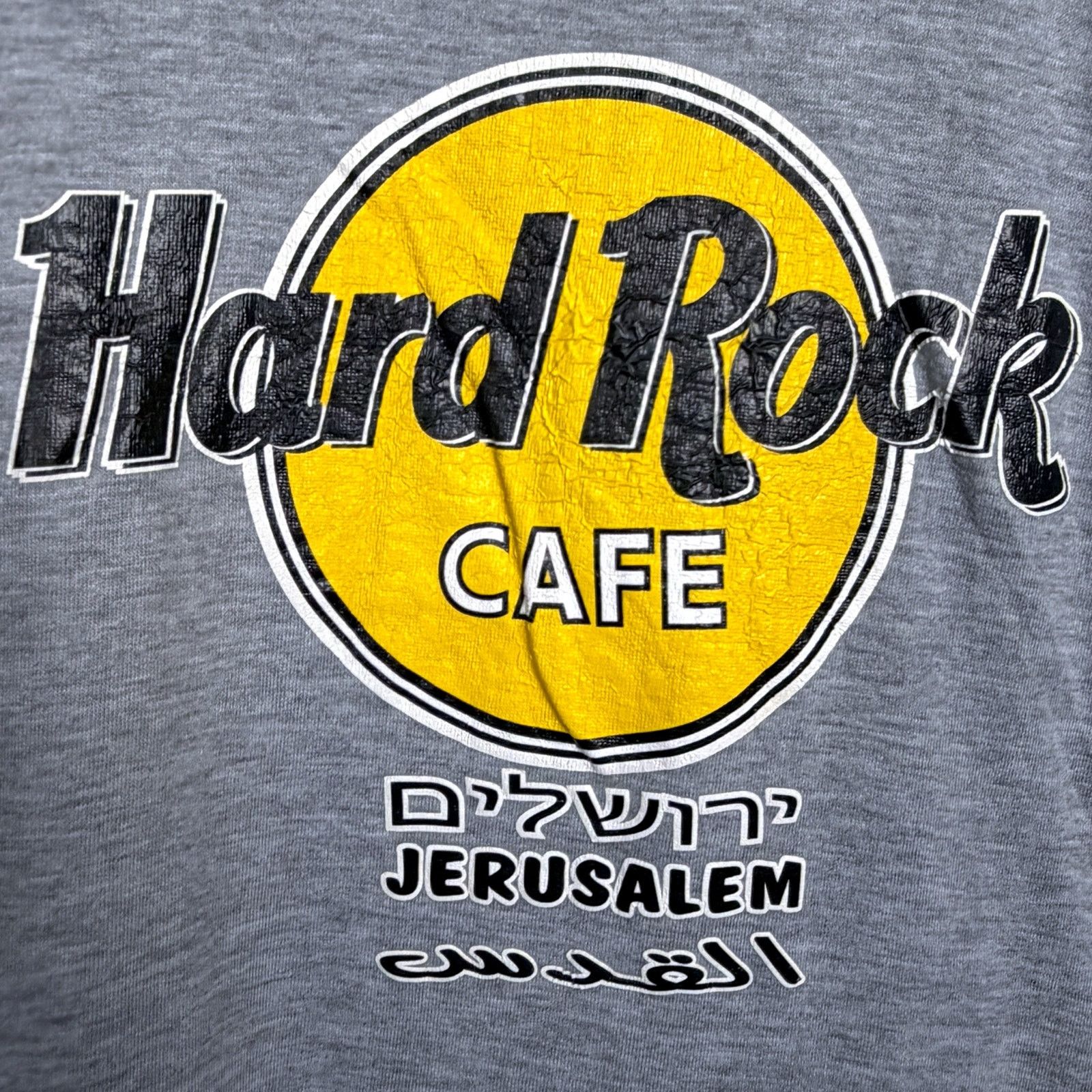 Hard Rock Cafe Vintage 90s Y2k Hard Rock Jerusalem Mens S/S Sleeve T-Shirt Size US S / EU 44-46 / 1 - 4 Thumbnail
