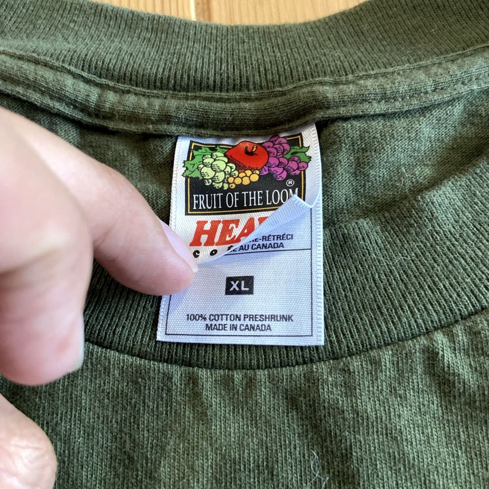 Fruit Of The Loom VINTAGE Fruit of the Loom T-Shirt XL Green 2000s Y2K Mickey Mouse Crew Neck Short Sleeve Cotton Embroidered Logo 90s Grunge Sunfaded Size US XL / EU 56 / 4 - 3 Thumbnail