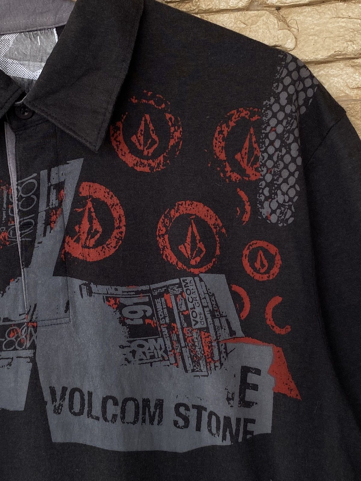 Vintage × Volcom Y2K Volcom Stone Polos Tee Size US L / EU 52-54 / 3 - 5 Thumbnail