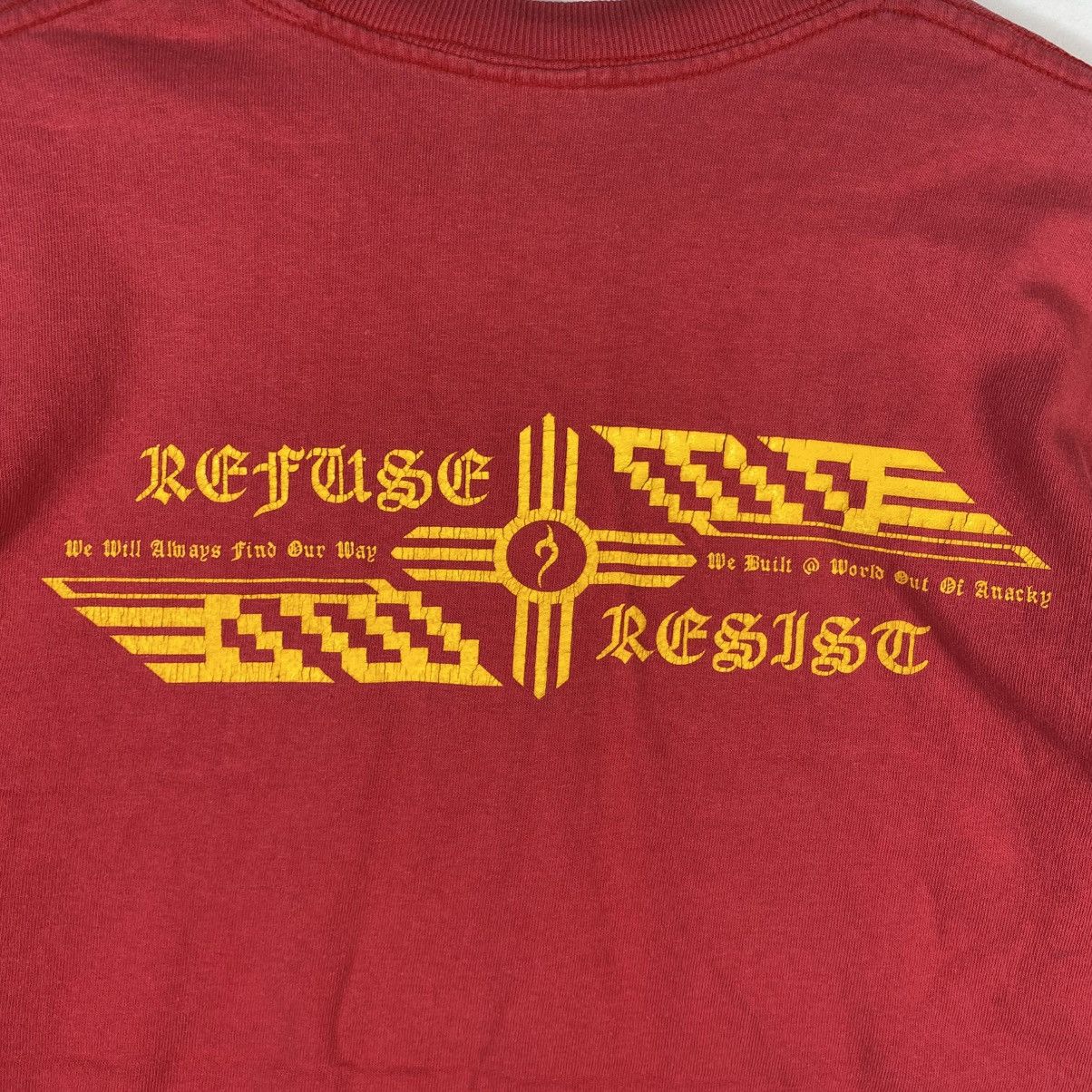 Vintage Vintage 90's REFUSE/RESIST July 1998 Zia Sun Tee Shirt Size US S / EU 44-46 / 1 - 7 Thumbnail