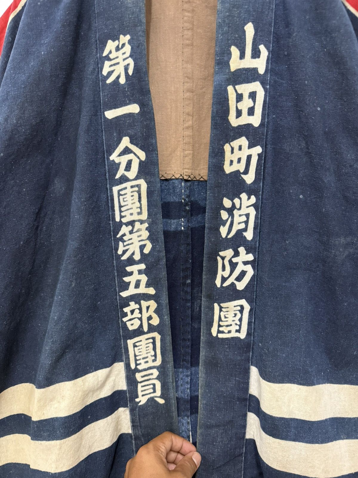 Japanese Brand 🔥 1960s Indigo Japan Fireman Hanten Jacket from Hongo 本郷村 Size US L / EU 52-54 / 3 - 6 Thumbnail