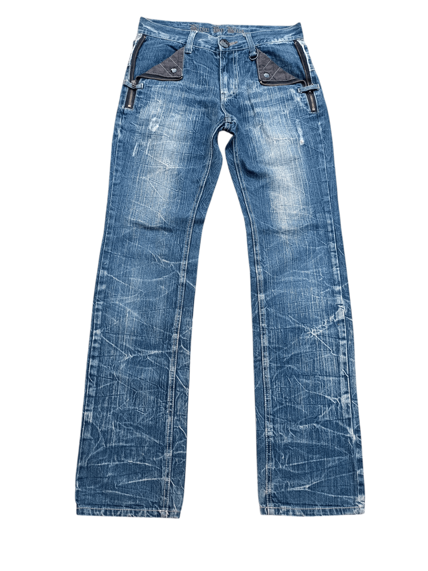 Japanese Brand FLARED 🔥 BLOW BY BLUE FLASH FADED JEANS Size US 31 - 5 Thumbnail