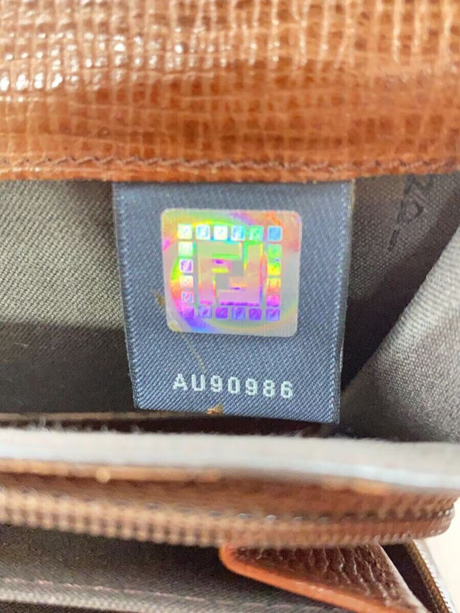 Fendi Zucca Pattern Long Wallet Brown