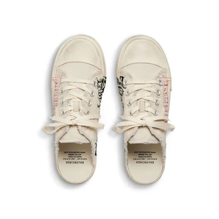 Balenciaga o1s1rm0725 Paris Mules DIY Metal in Beige Size US 6 / EU 39 - 4 Thumbnail