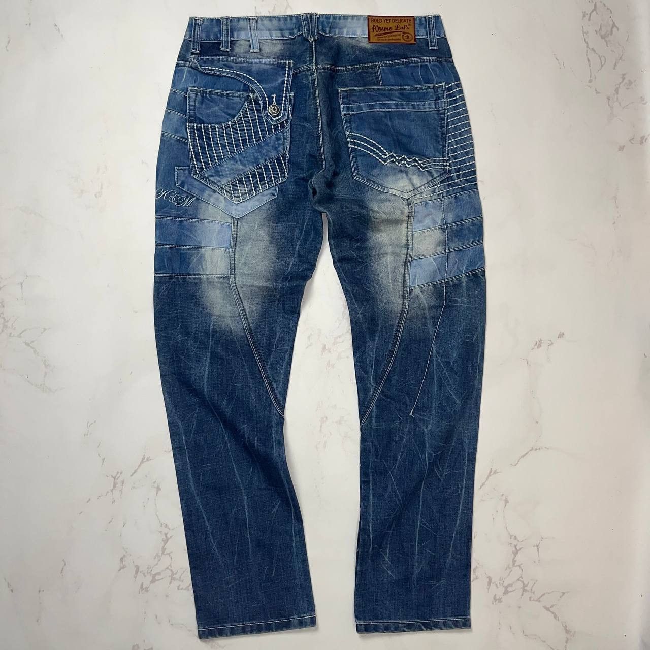 Japanese Brand Japanese Brand Kosmo Lupo Vintage Avant Garde Jeans 36 Size Size US 36 / EU 52 - 3 Thumbnail