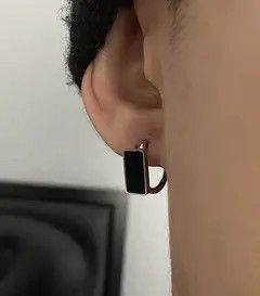 Other Retro Punk Black Thorn Hoop Earrings Size ONE SIZE - 6 Thumbnail