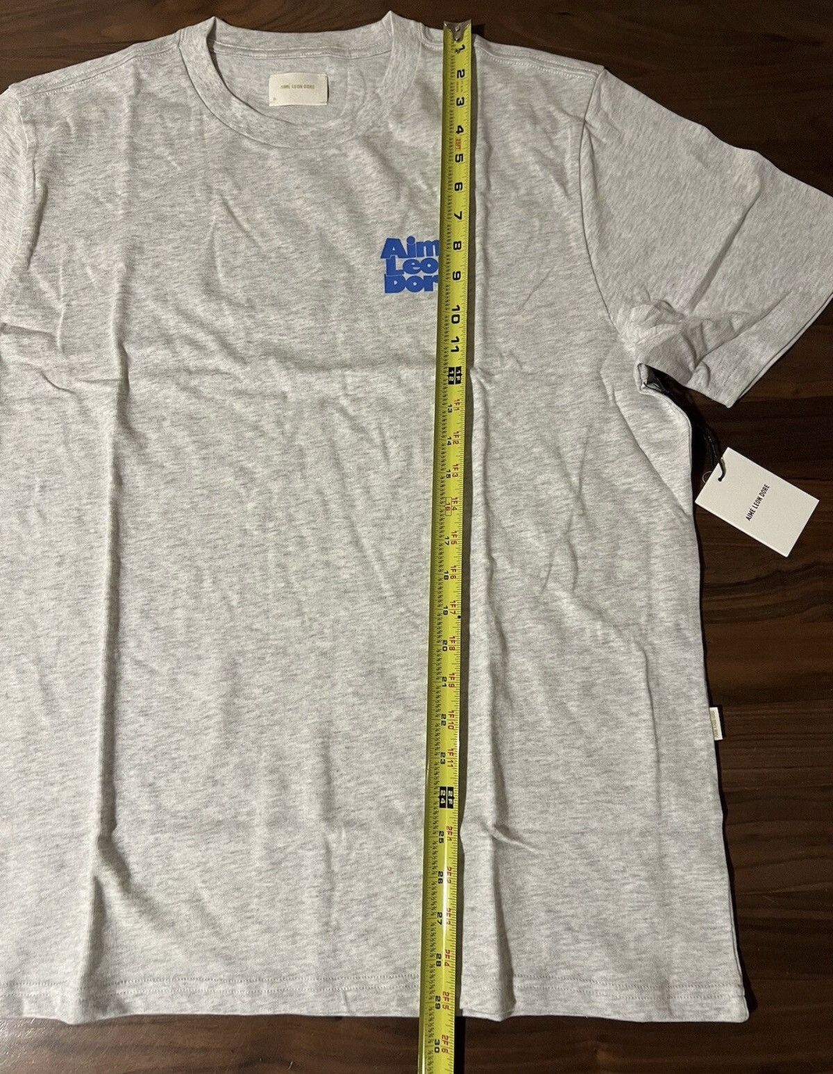 Aime Leon Dore Aime Leon Dore ALD Stacked Logo Short-Sleeve Tee Grey Sz XL Size US XL / EU 56 / 4 - 5 Thumbnail