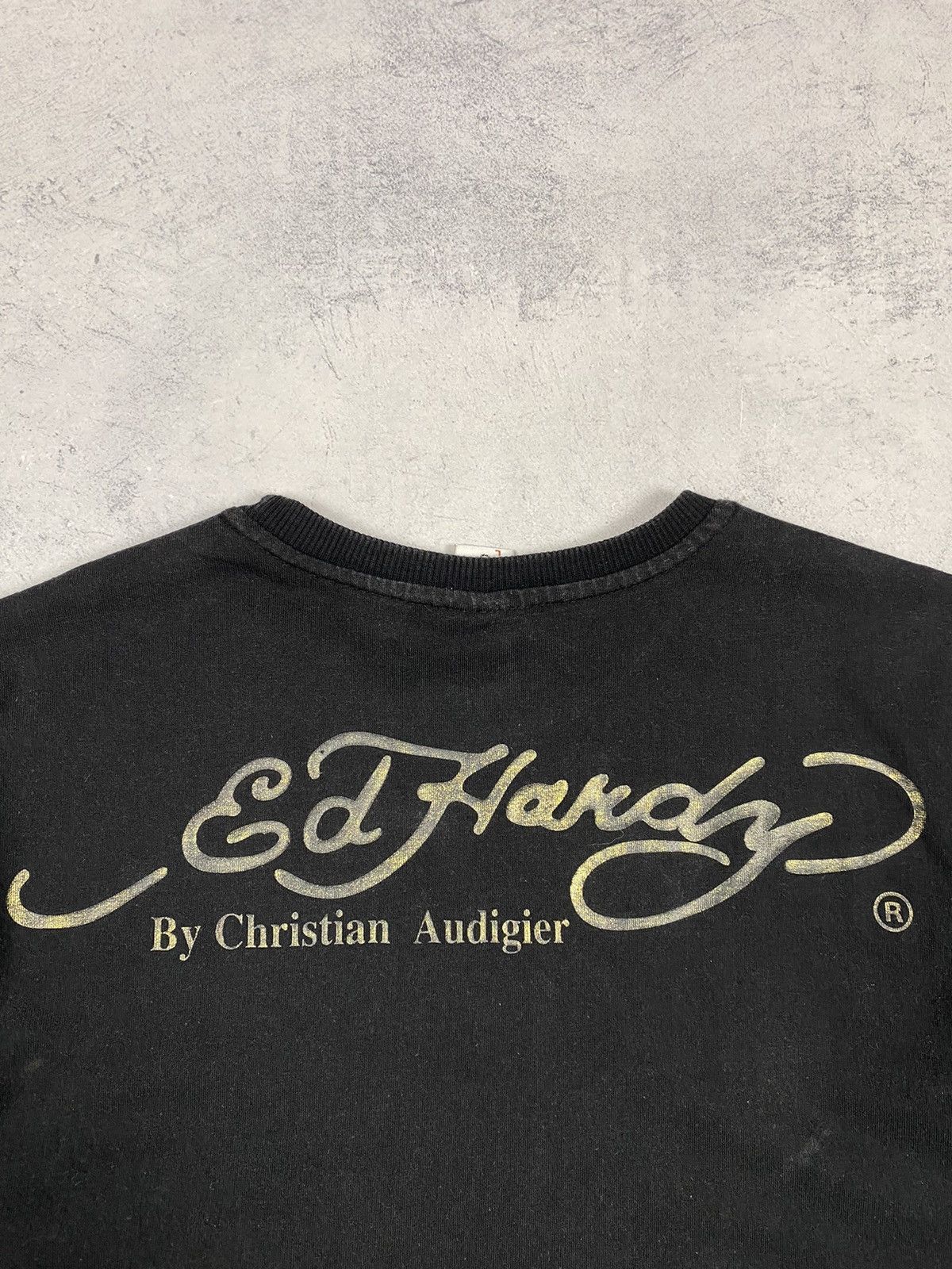 Ed Hardy Vintage Y2K Ed Hardy By Christian Audigier Germany T Shirt Size US L / EU 52-54 / 3 - 14 Thumbnail
