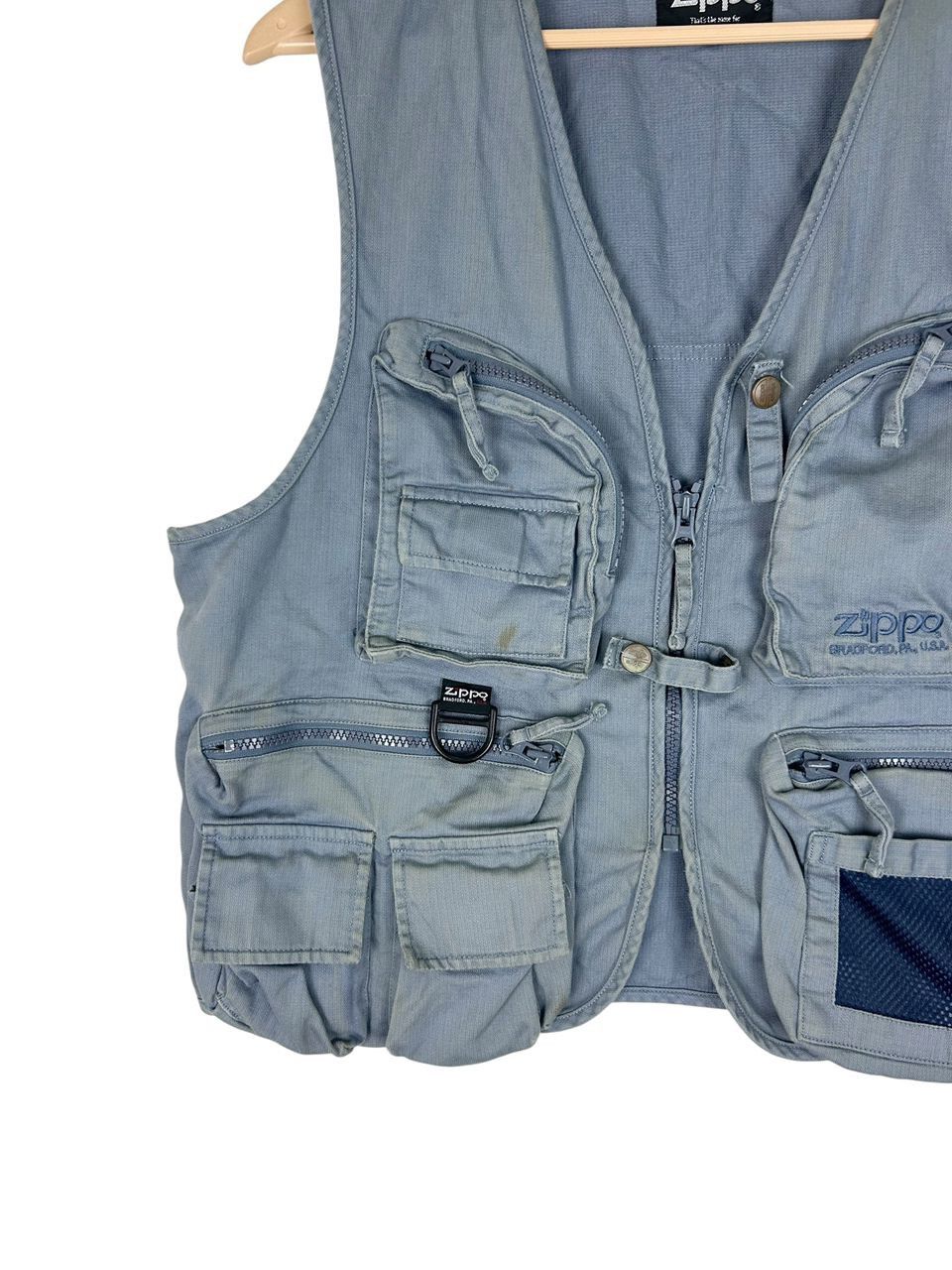 Other Vintage 90s Zippo Multi Pocket vest Tactical Size US L / EU 52-54 / 3 - 3 Thumbnail